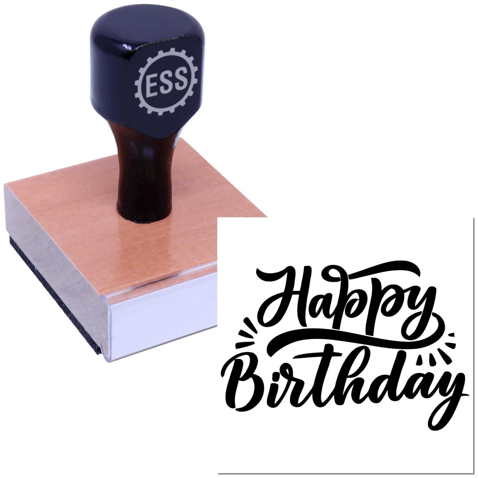 Epic Birthday Celebration Paper Craft Rubber Stamp