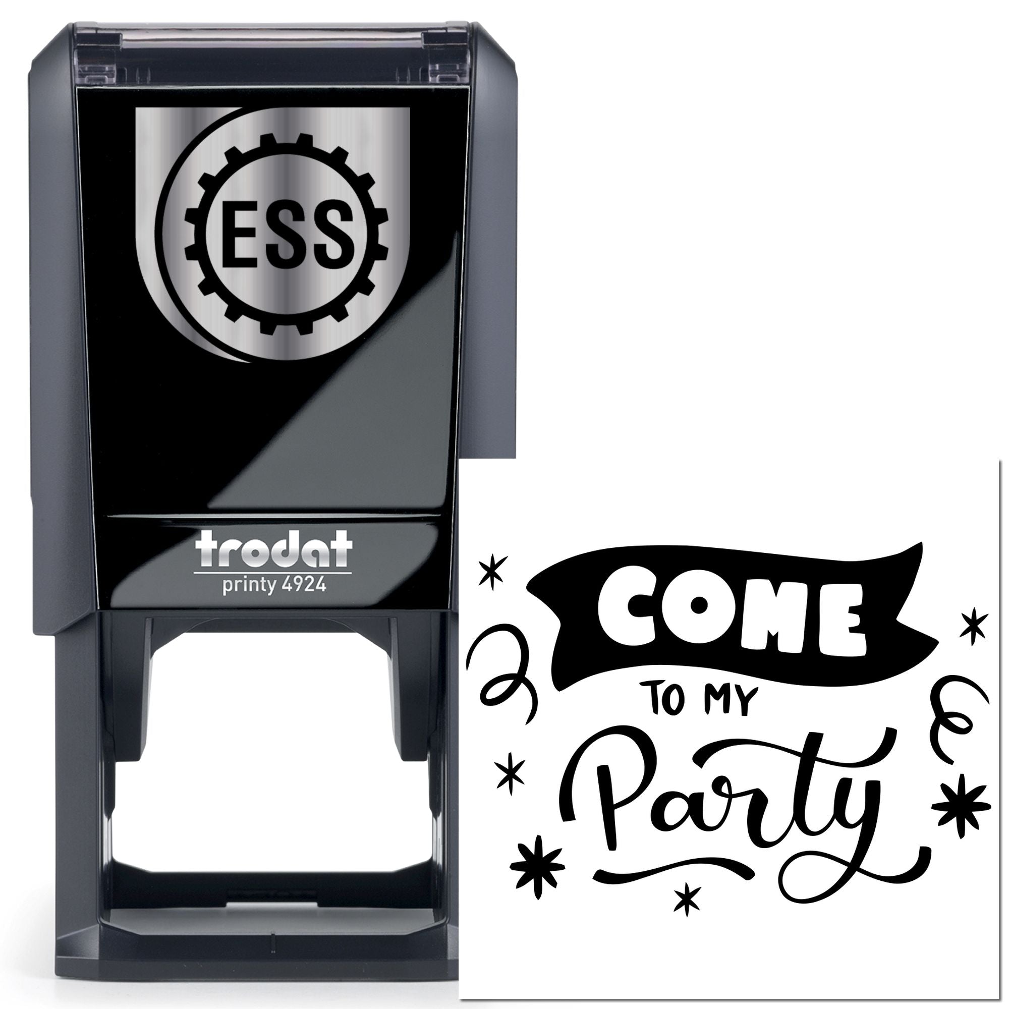 Self-Inking Festive Celebration Invite Card Making Stamp