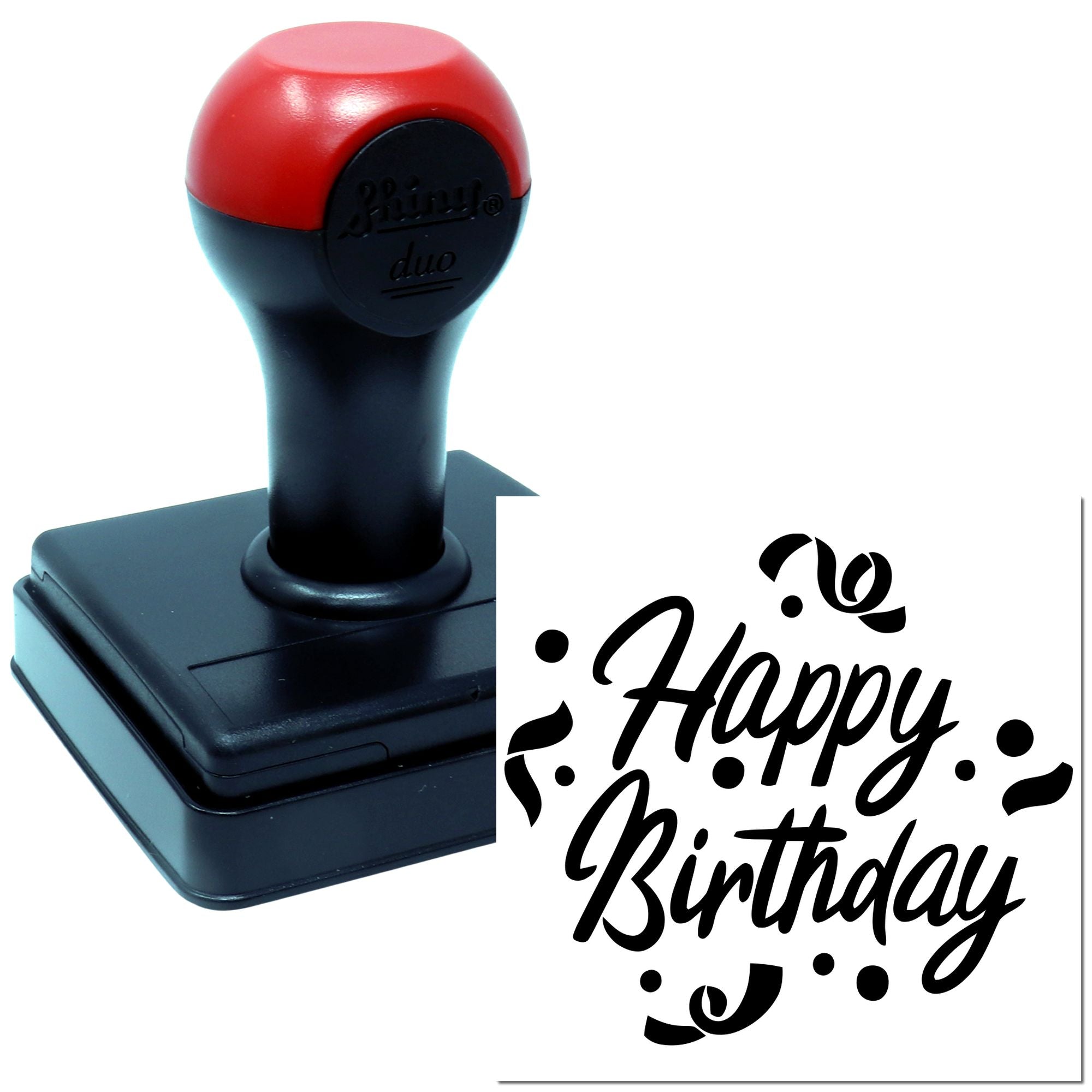 Hand Birthday Festivity Sparkle Scrapbooking Stamp