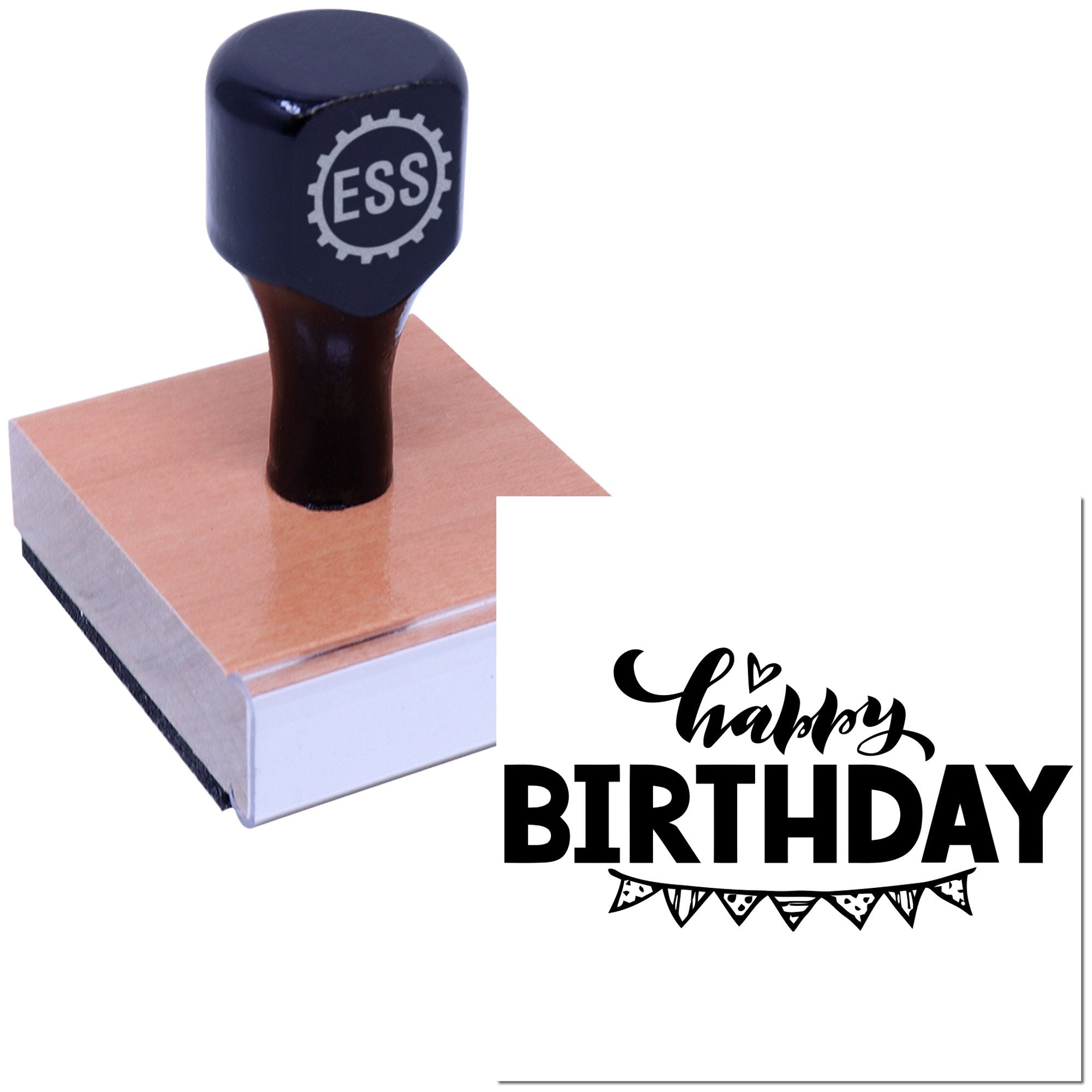 Party Poster Parade Scrapbooking Rubber Stamp