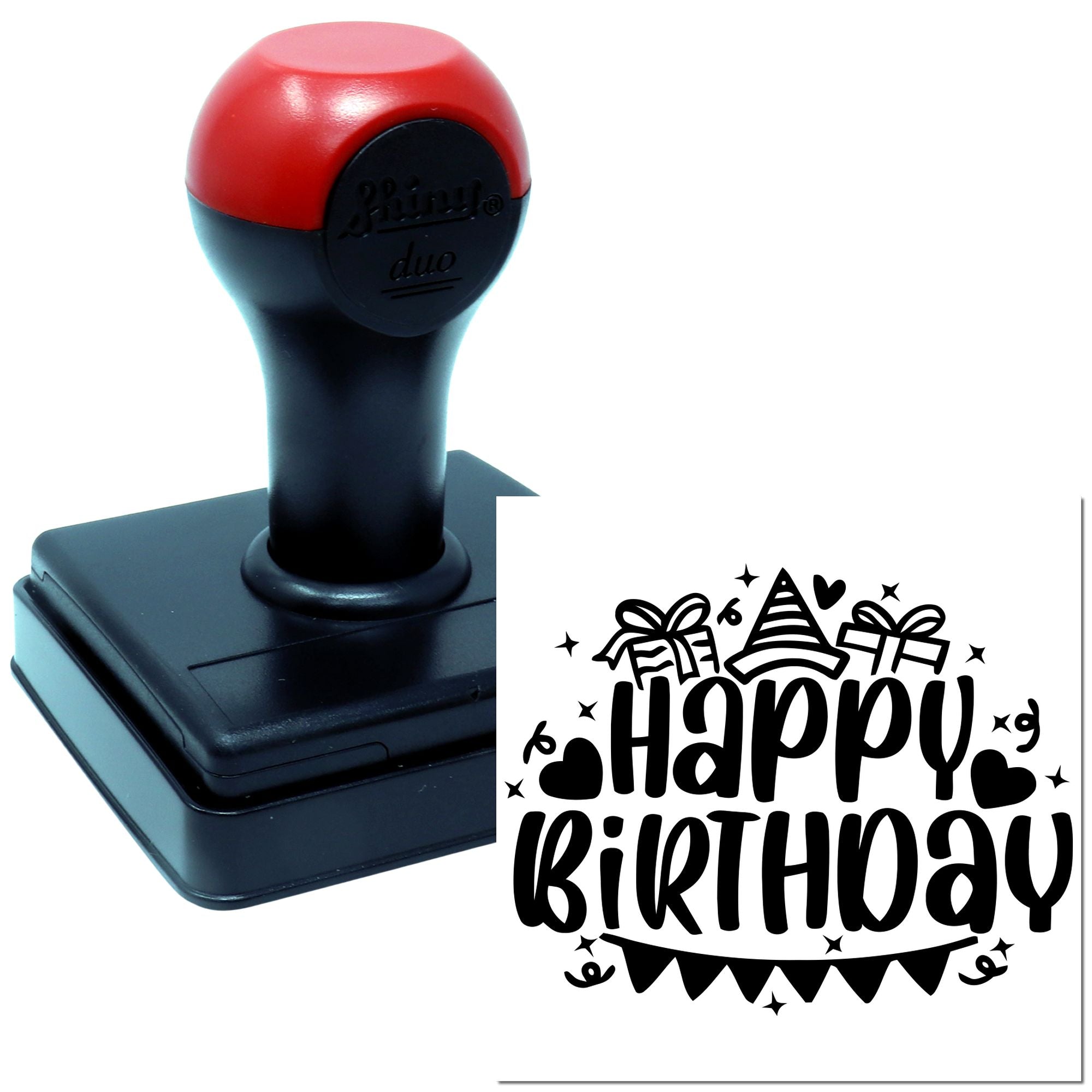 Hand Birthday Celebration Joy Paper Craft Stamp