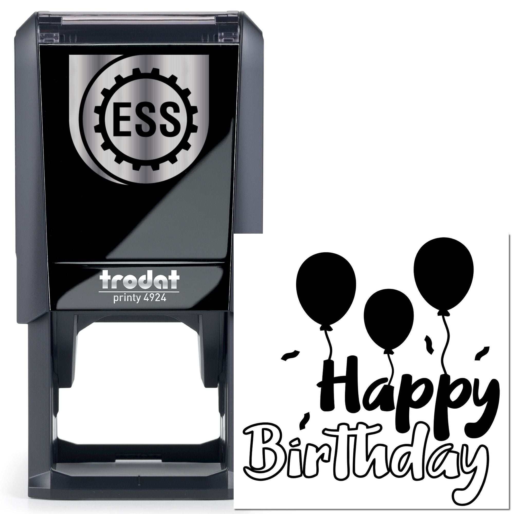 Self-Inking Bubbly Birthday Fiesta Crafting Stamp