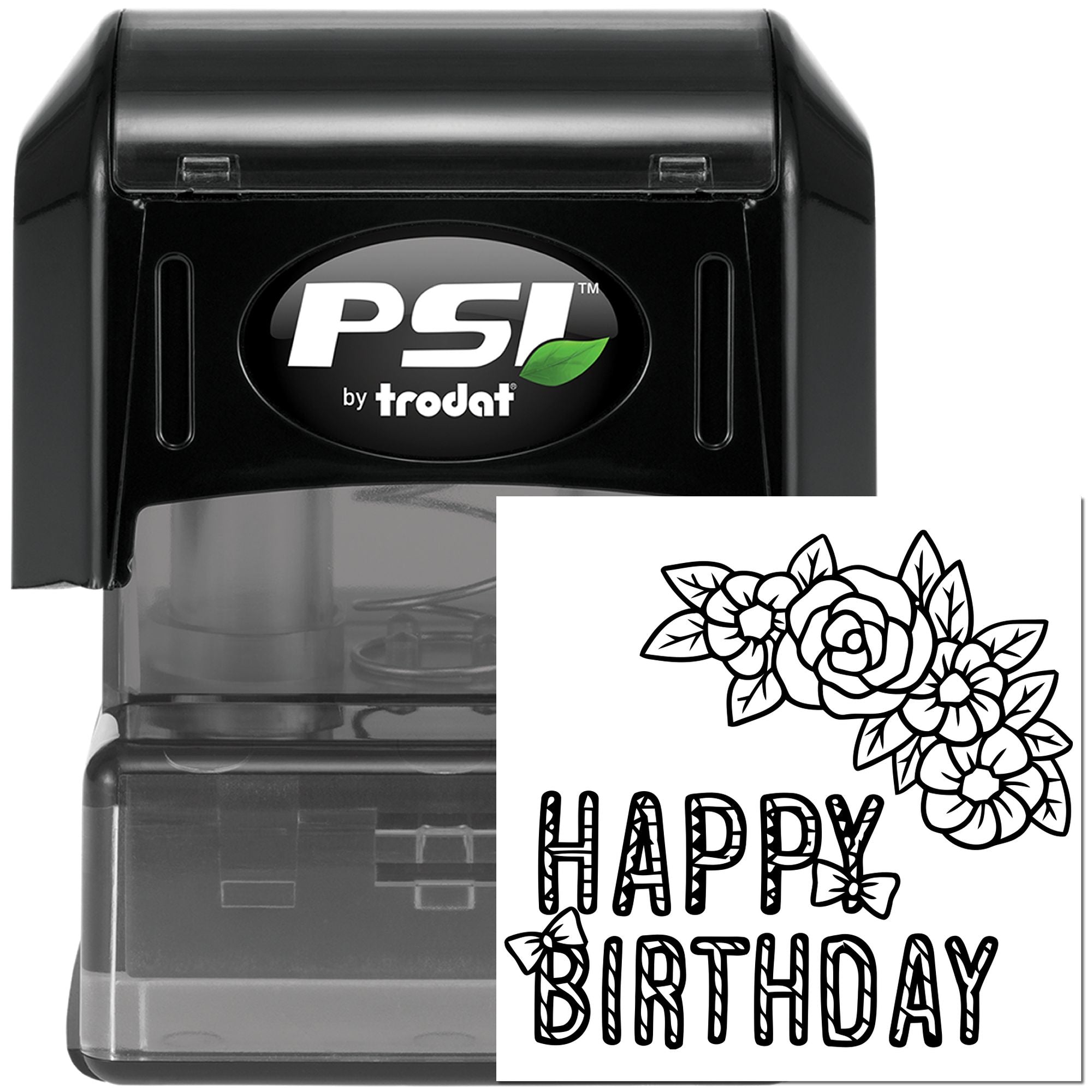 PSI Pre-Inked Birthday Blossom Fest Crafting Stamp