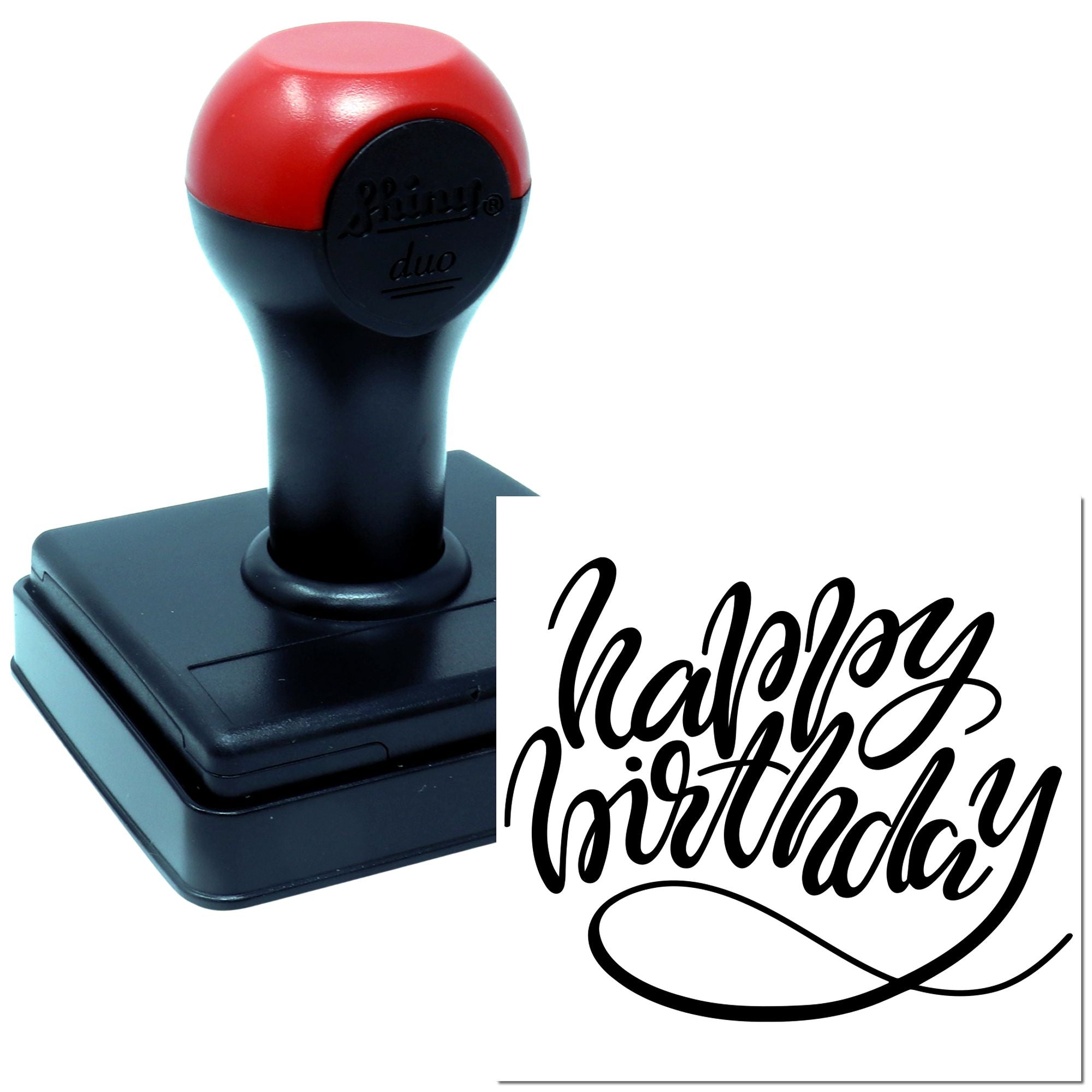 Hand Whirling Birthday Delight Card Stamp
