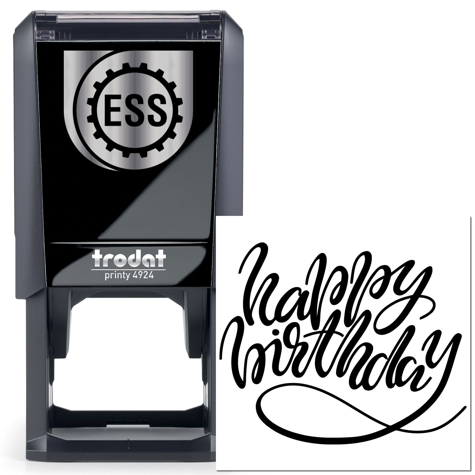 Self-Inking Whirling Birthday Delight Craft Stamp