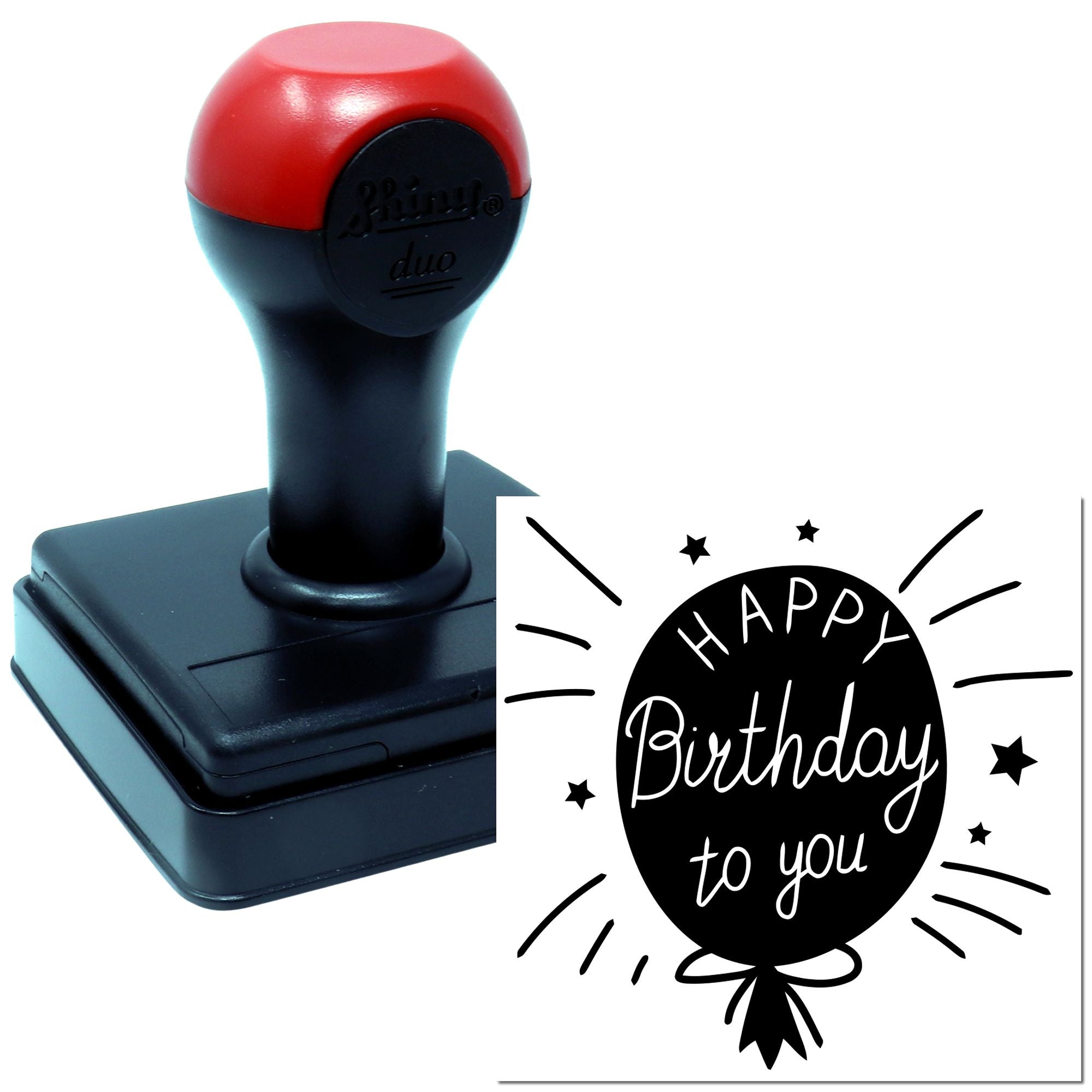 Hand Grand Festive Balloon Celebration Craft Stamp