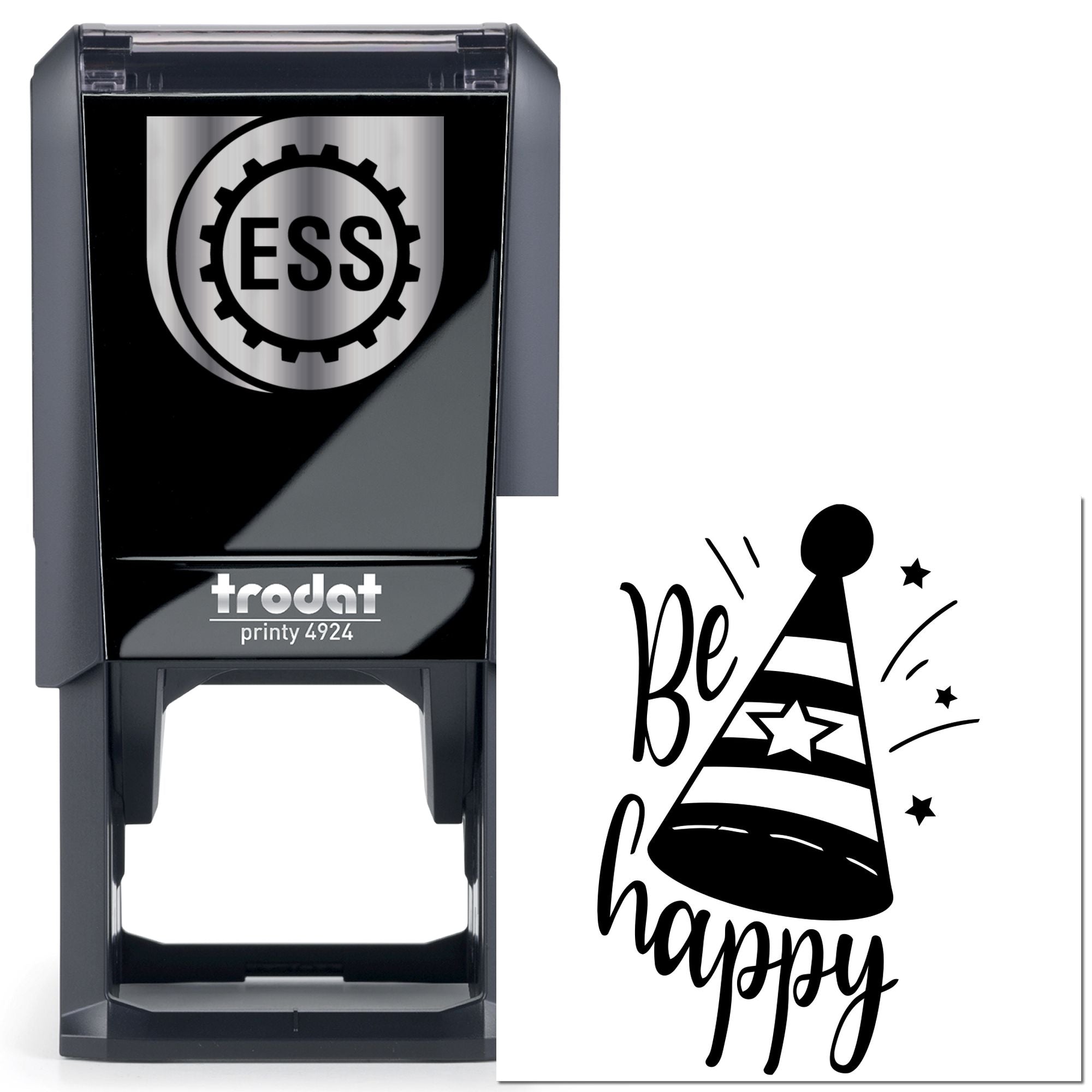 Self-Inking Festive Glitter Joy Card Stamp