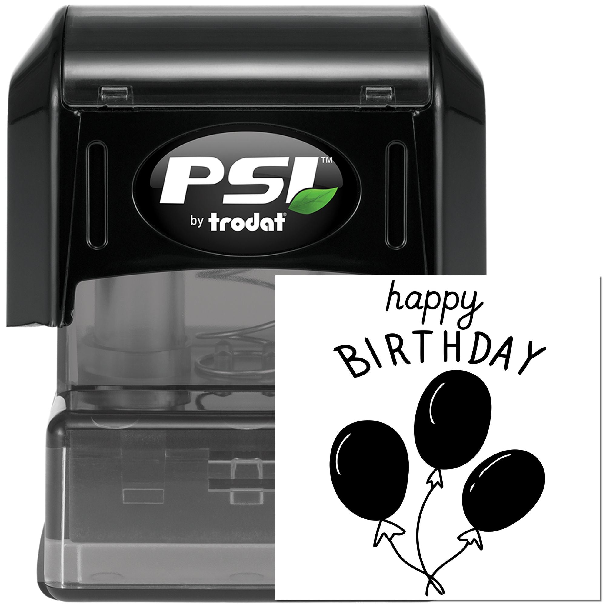 PSI Pre-Inked Spectacular Balloon Party Celebration Card Stamp