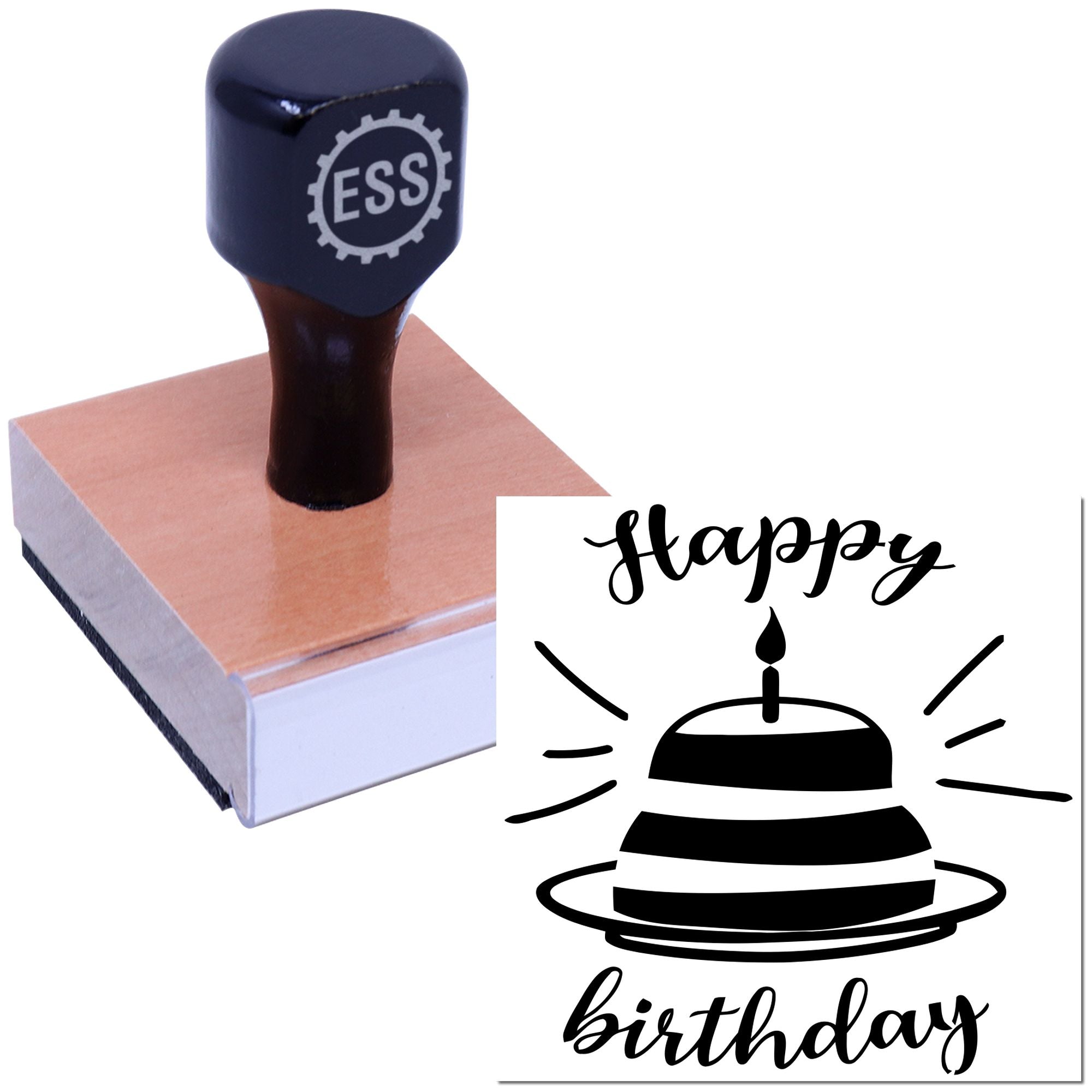 Birthday Festivity Lights Scrapbooking Rubber Stamp