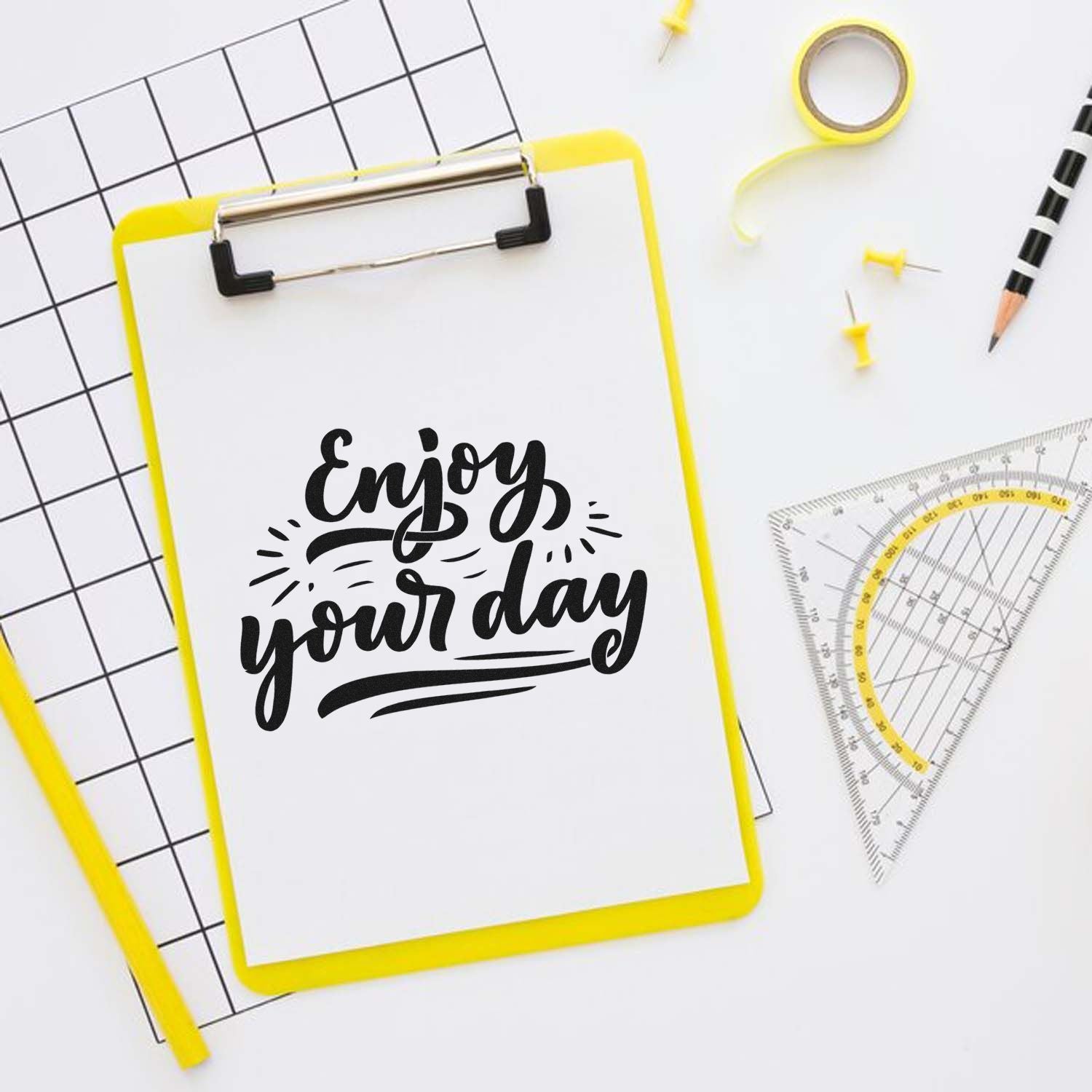 Hand Joyful Mood Tunes Craft Stamp