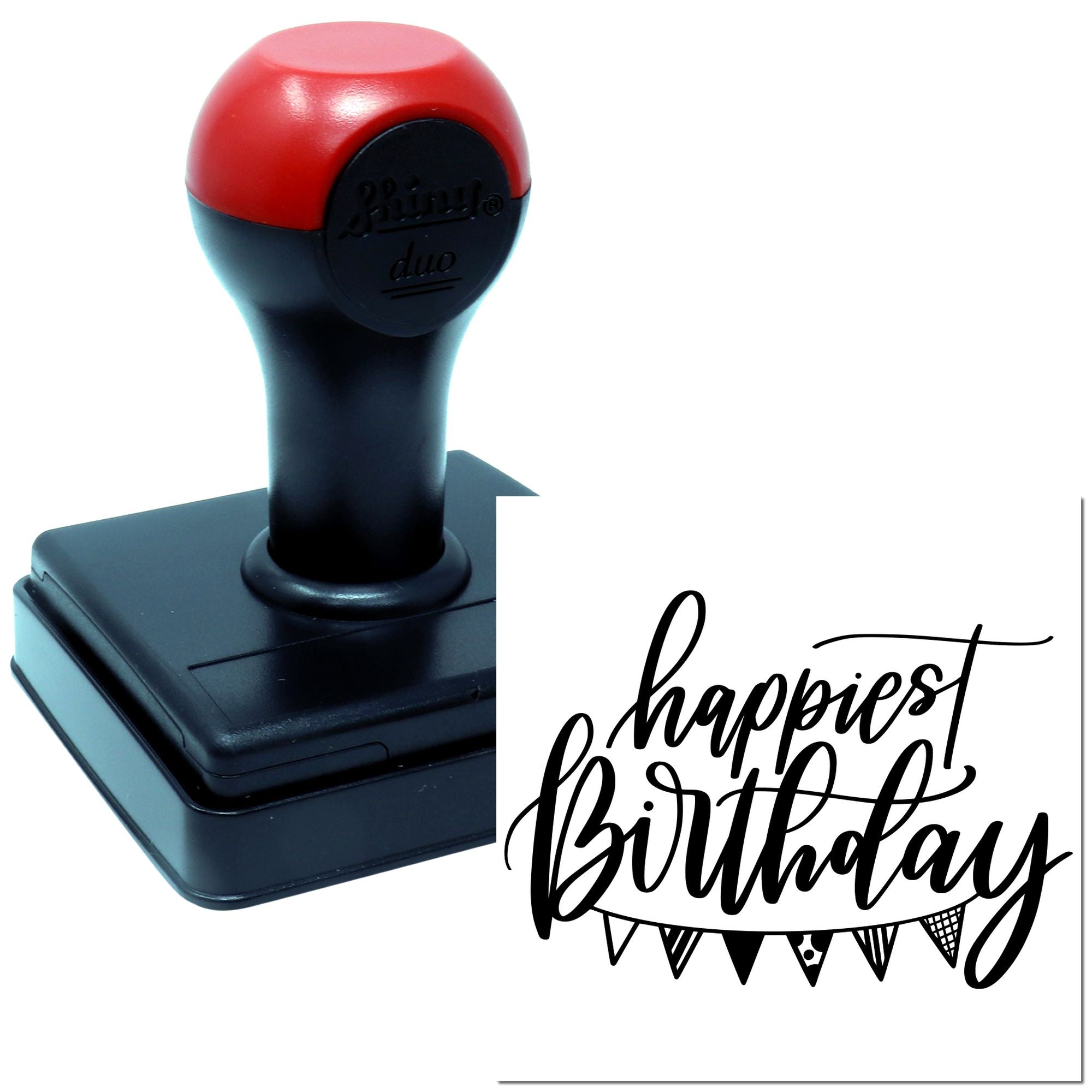 Hand Joyous Bunting Celebrations Scrapbooking Stamp