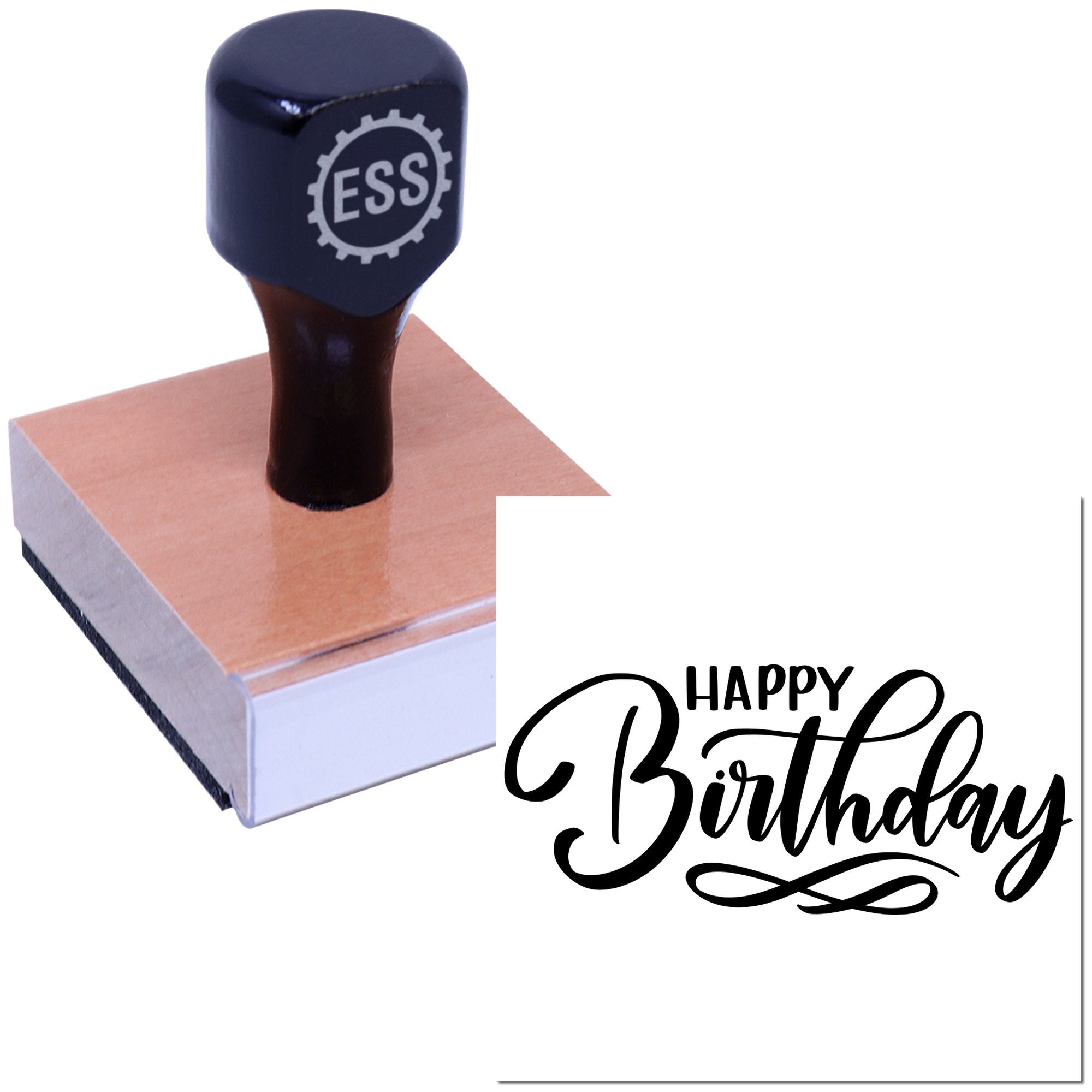 Celebration Party Joy Scrapbooking Rubber Stamp