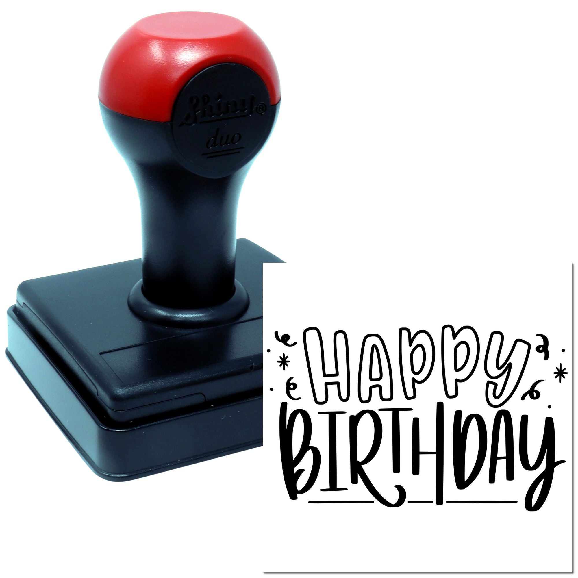 Hand Spectacular Birthday Celebration Party Paper Craft Stamp