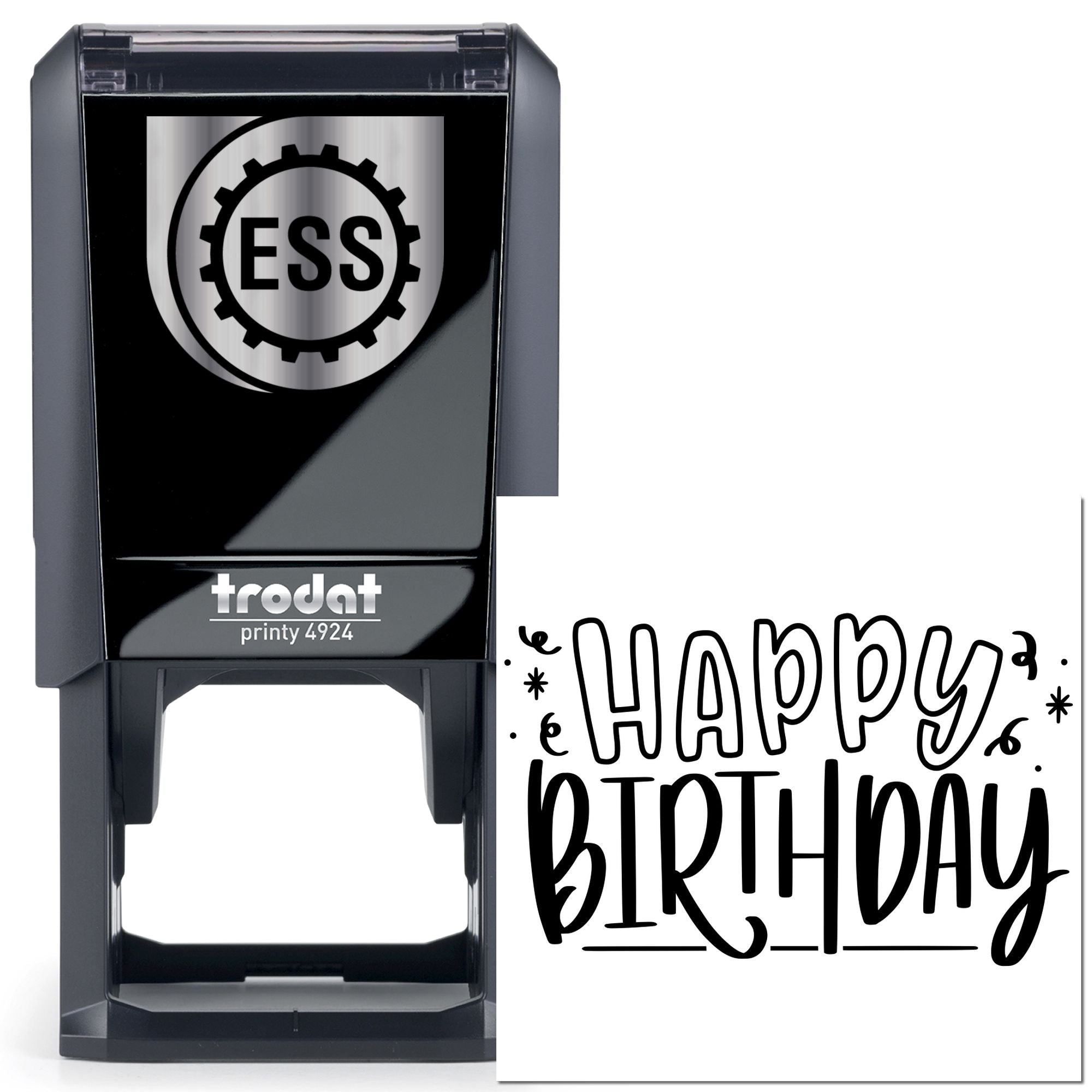 Self-Inking Spectacular Birthday Celebration Party Scrapbooking Stamp