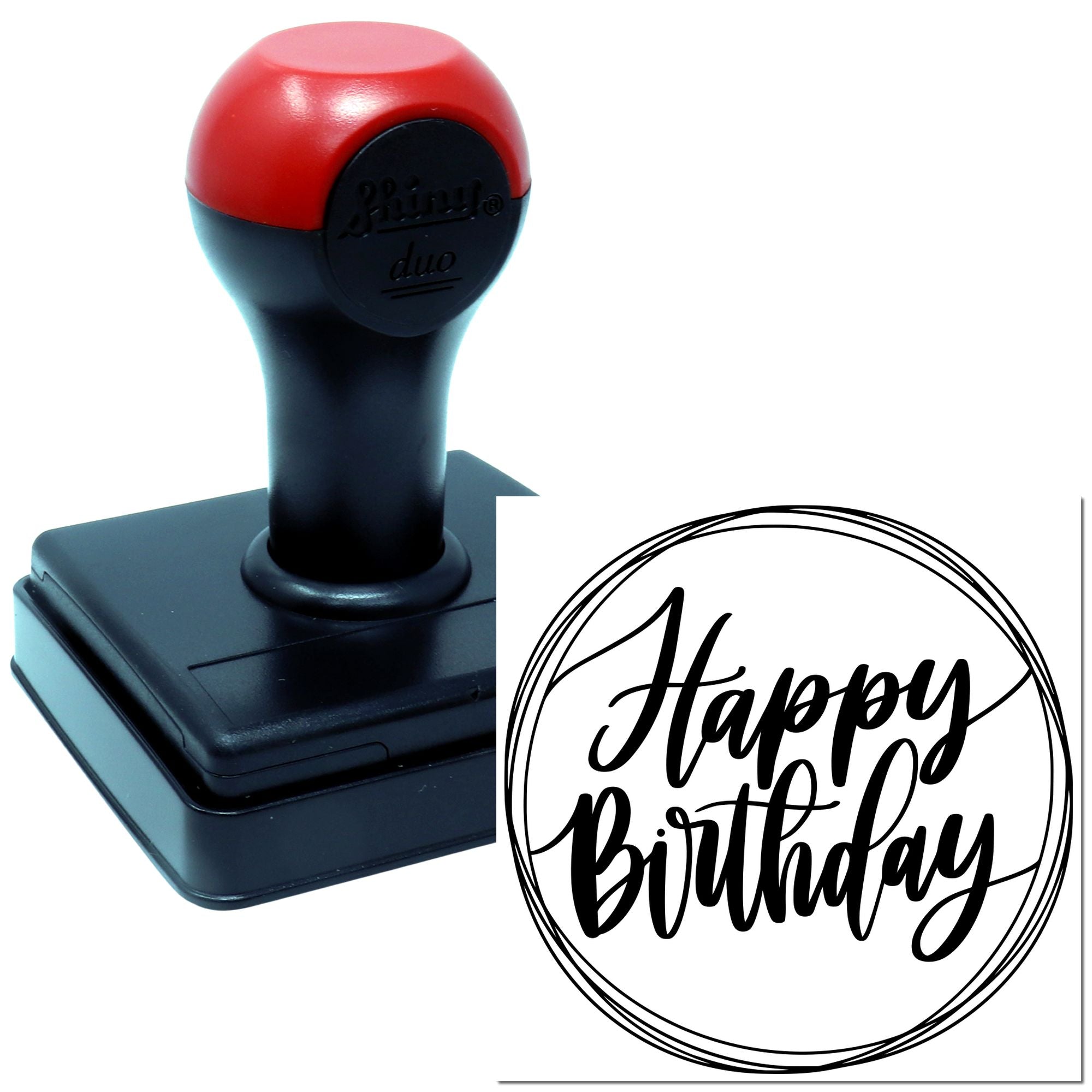 Hand Festive Bubble Celebration Scrapbooking Stamp