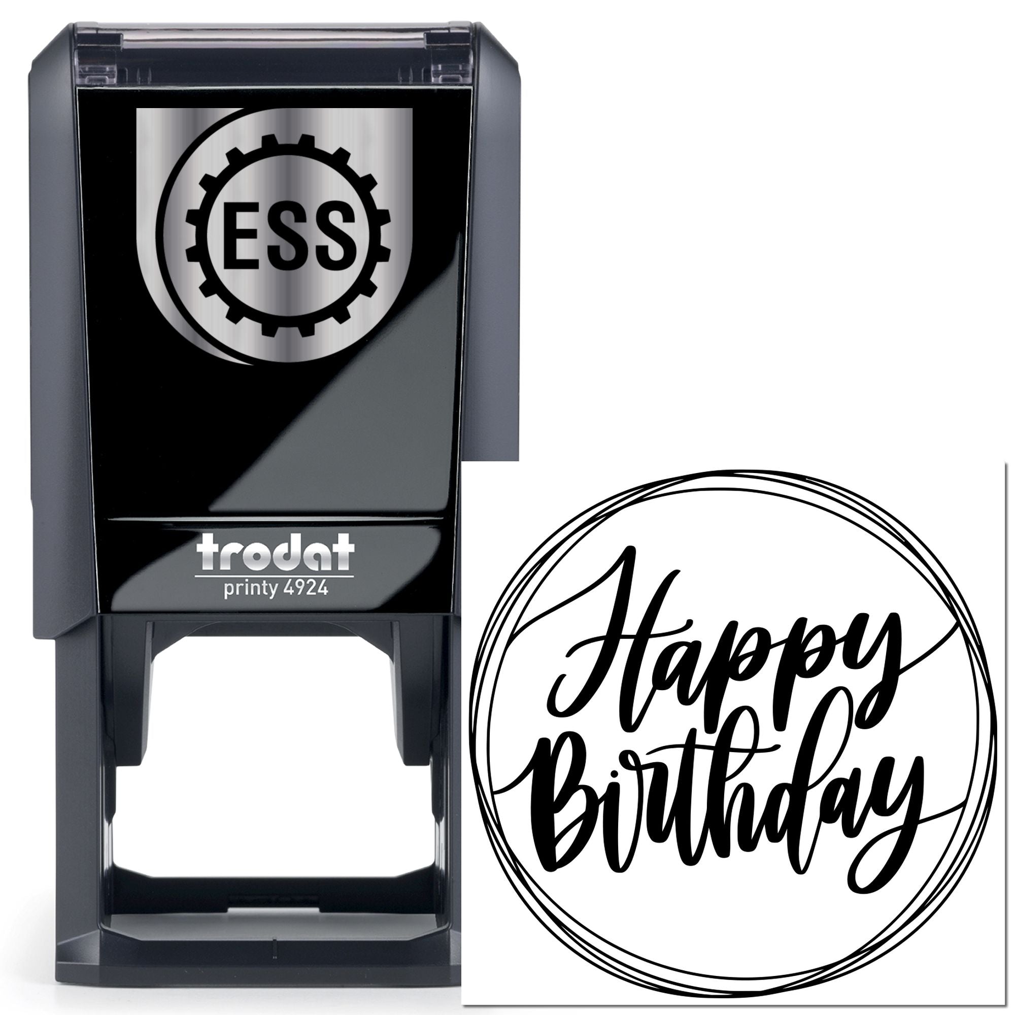 Self-Inking Festive Bubble Celebration Card Making Stamp