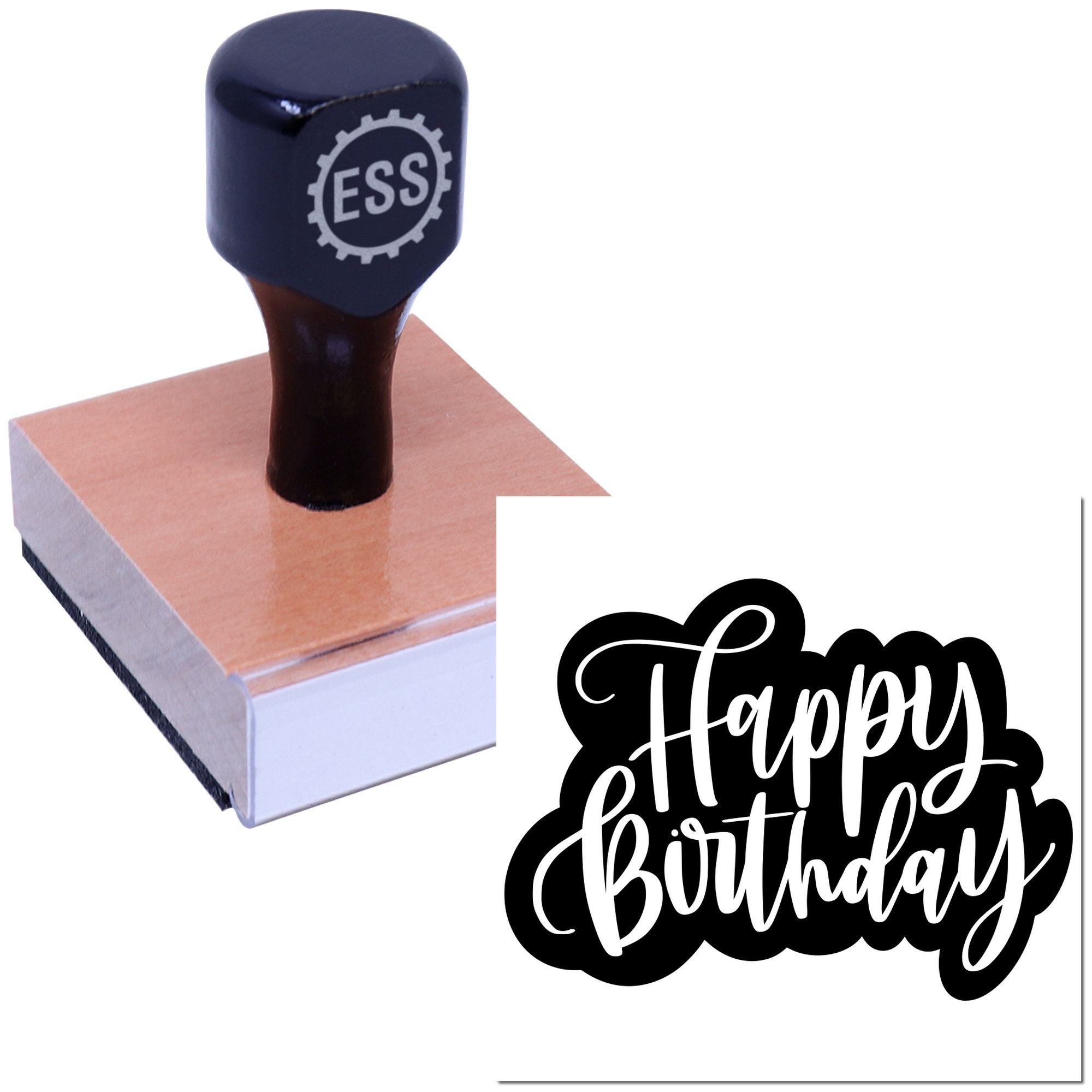 Celebration Explosion Scrapbook Rubber Stamp