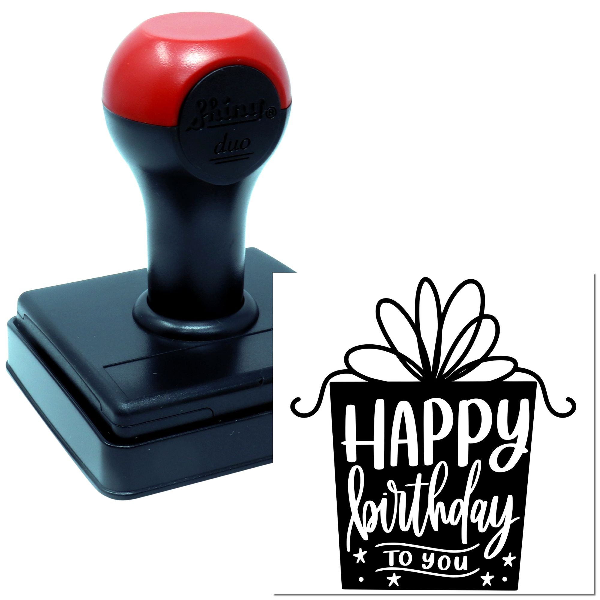 Hand Joyful Birthday Revelation Scrapbook Stamp