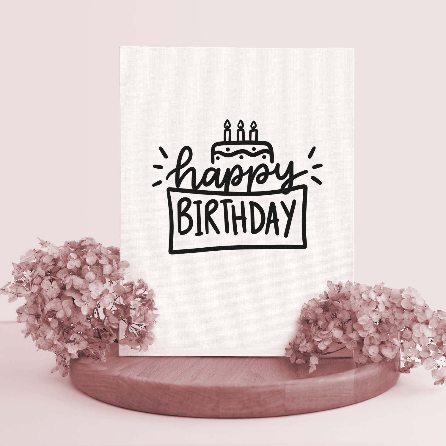 Self-Inking Festive Birthday Charm Crafting Stamp