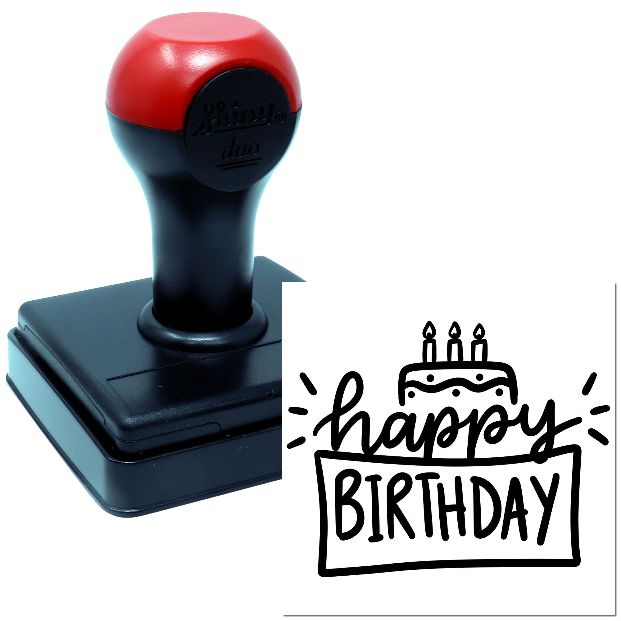 Hand Festive Birthday Charm Craft Stamp