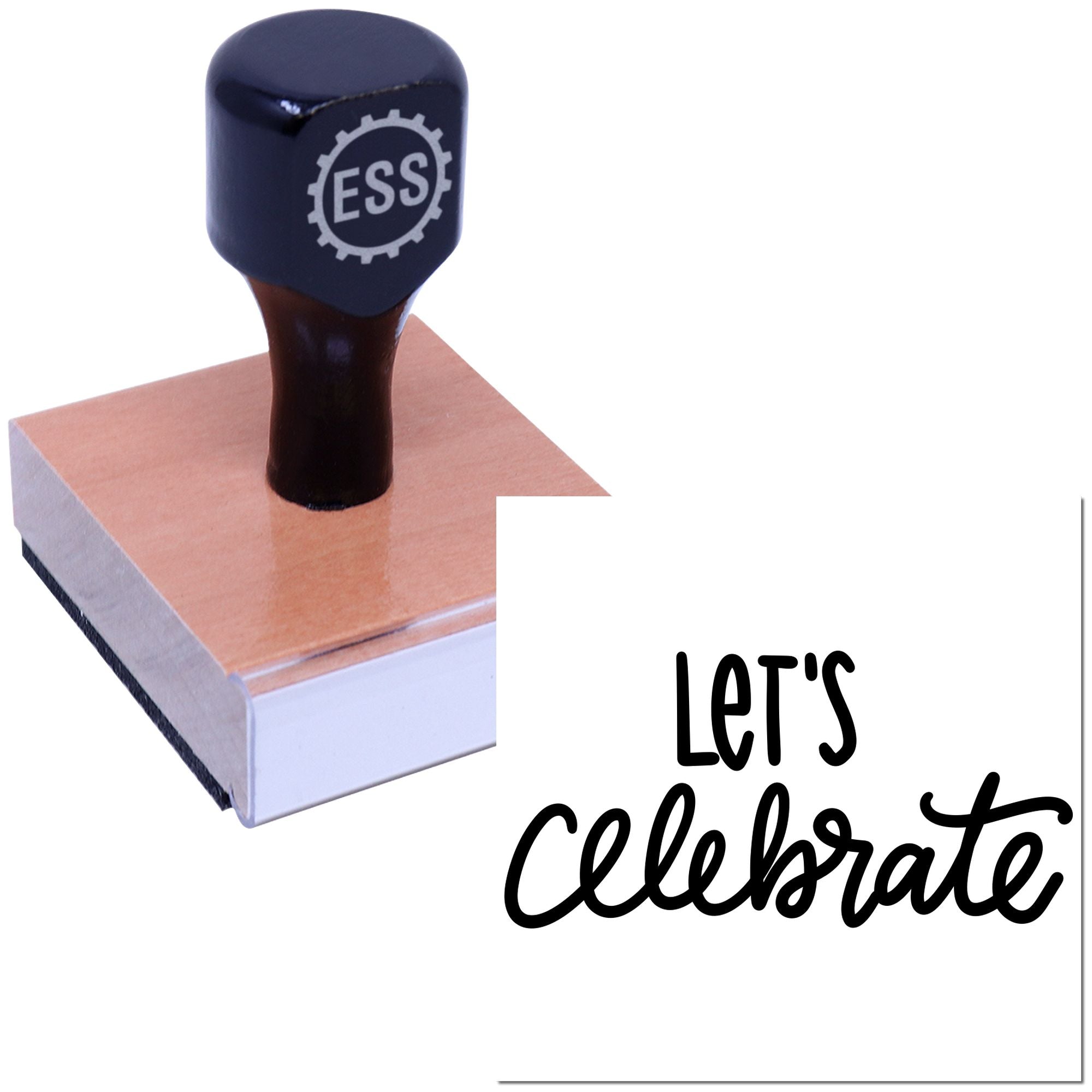 Festive Rhythmic Party Vibe Craft Rubber Stamp