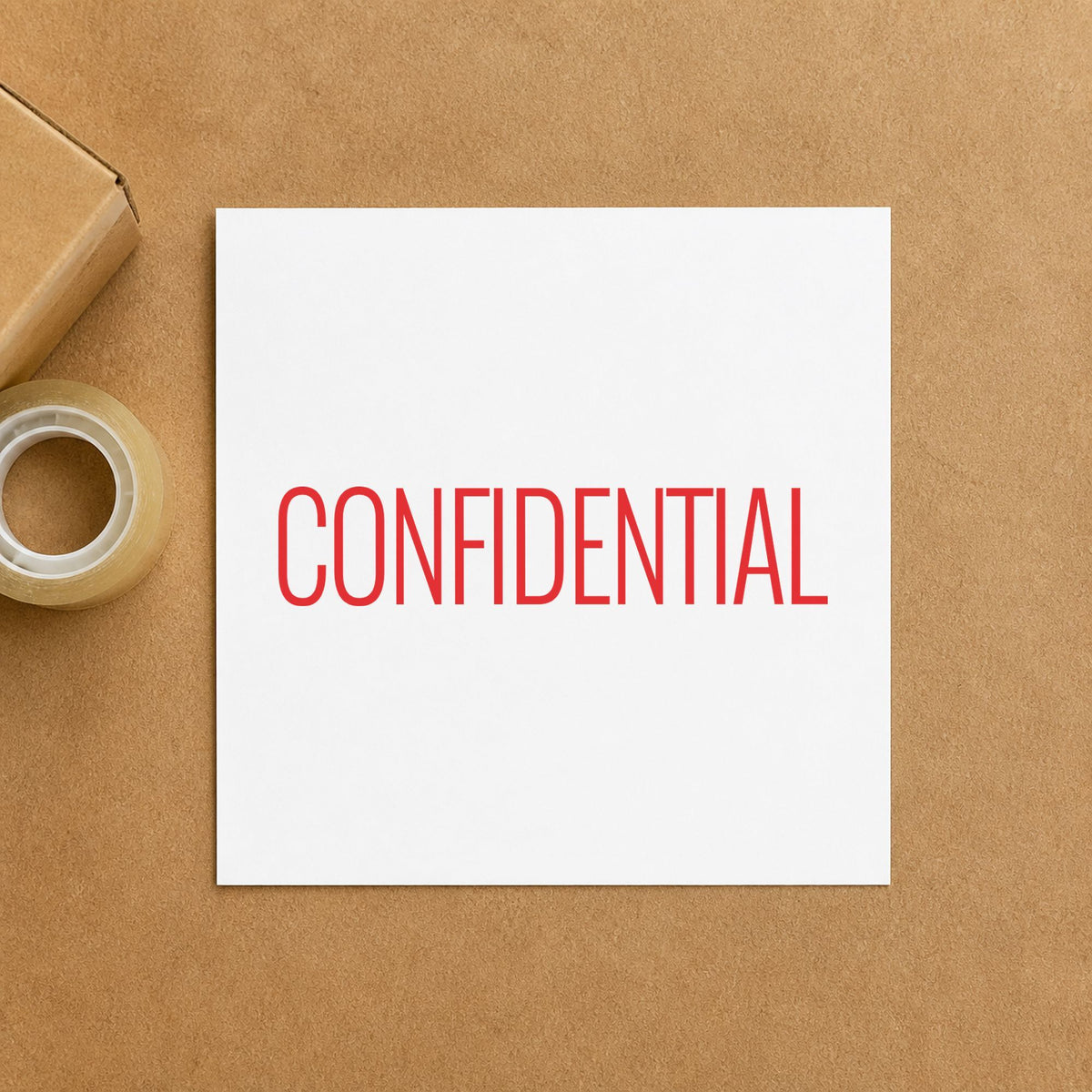 "Confidential" Xstamper No. 1130 stamp shown in everyday handling