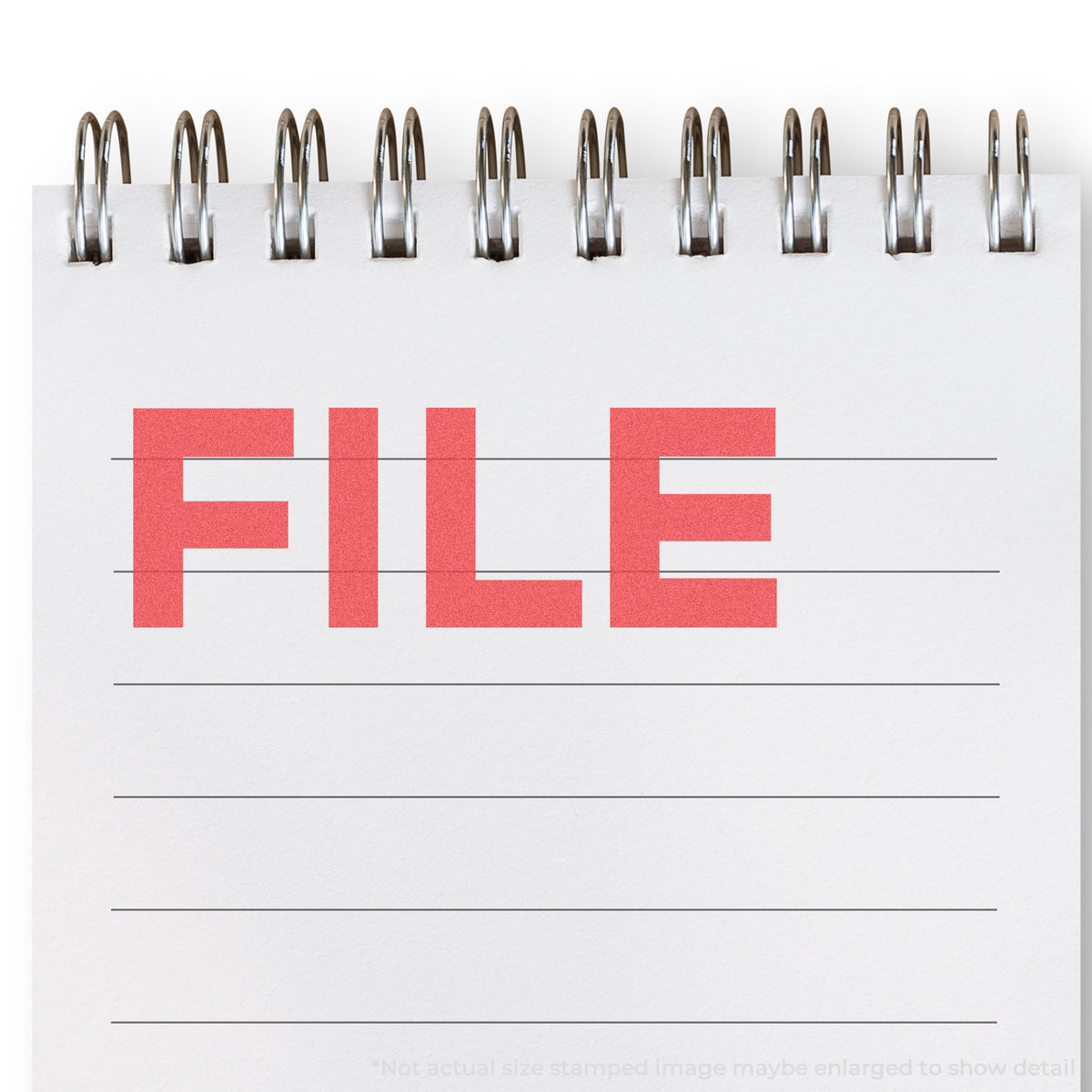 "File" Xstamper stamp used on filed paperwork