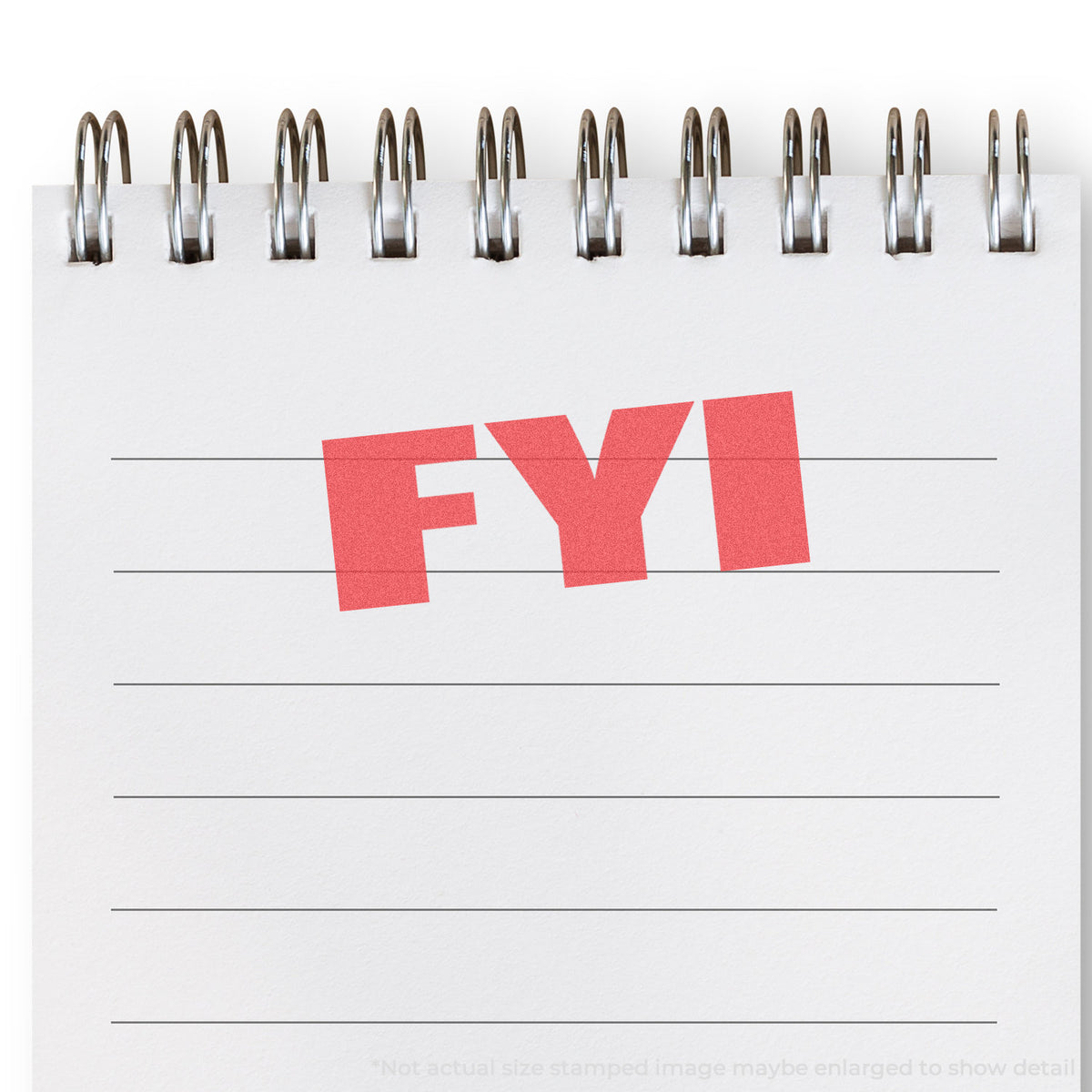 "FYI" Xstamper stamp used on filed paperwork