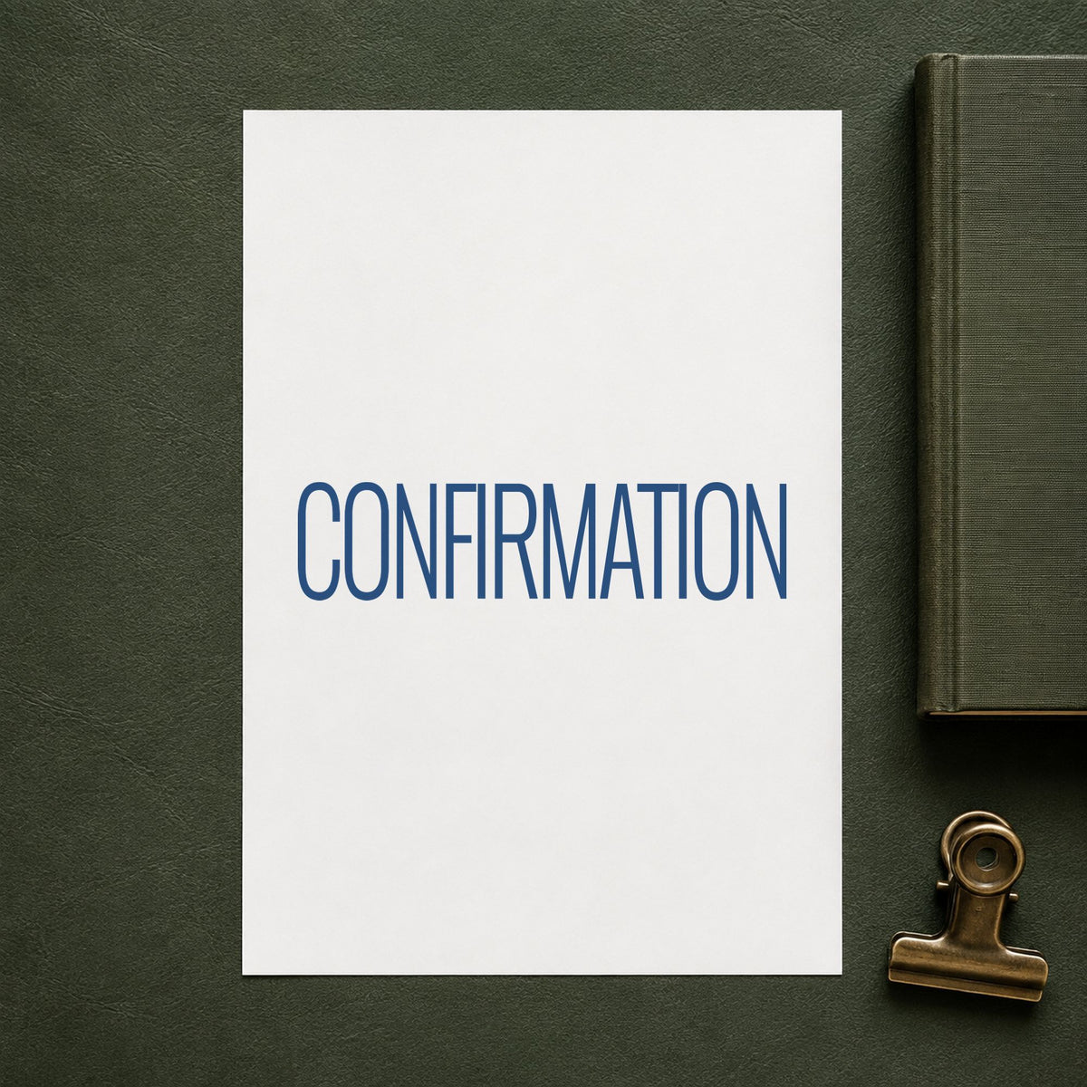 "Confirmation" Xstamper No. 1022 stamp shown in everyday handling