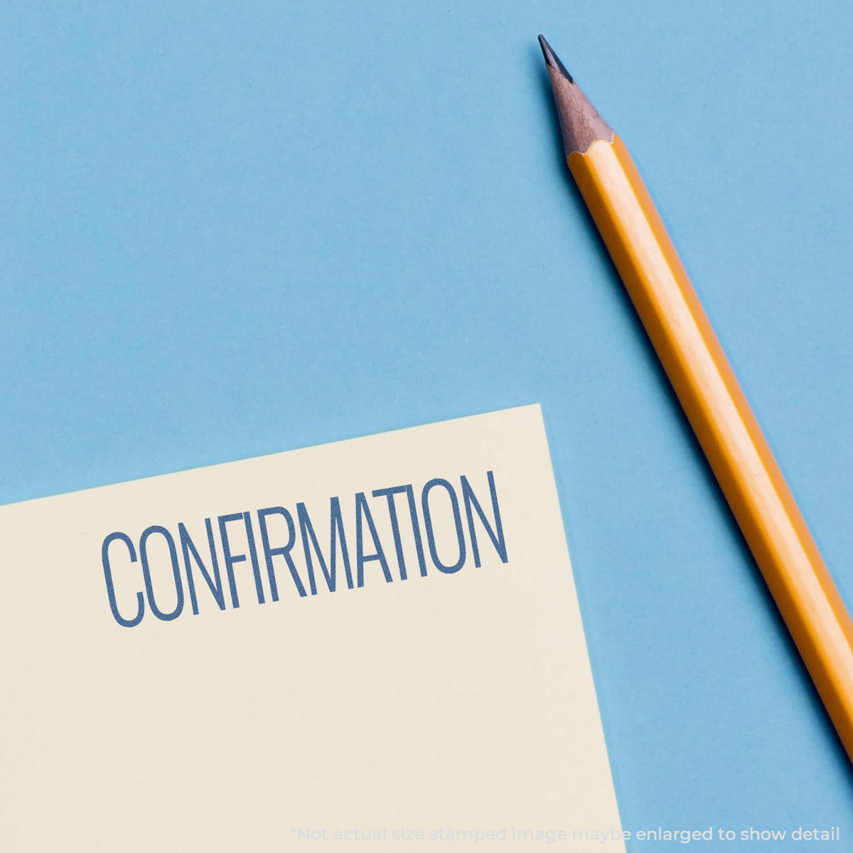 "Confirmation" Xstamper stamp used on filed paperwork