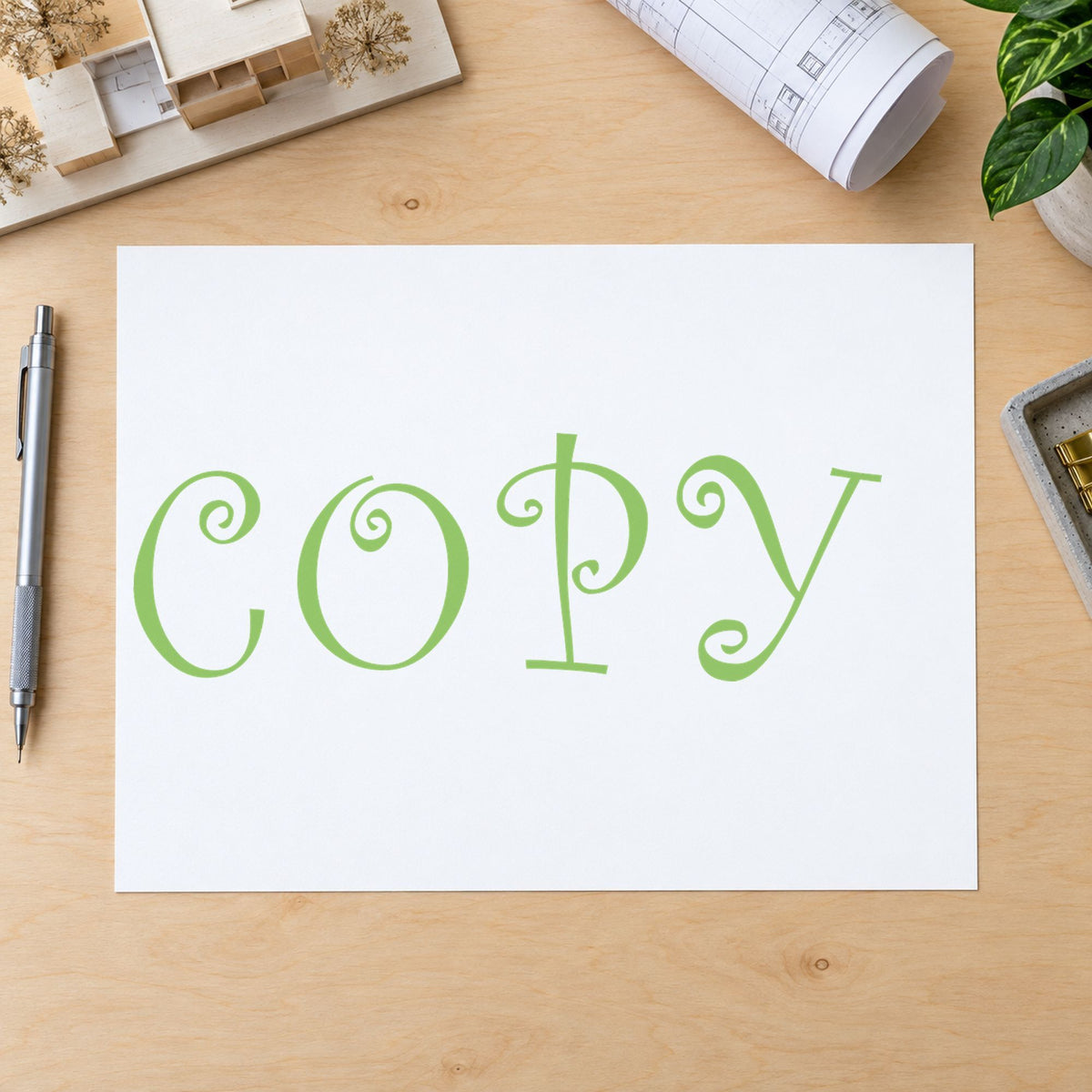 "Copy" Xstamper No. 1817 stamp shown in everyday handling