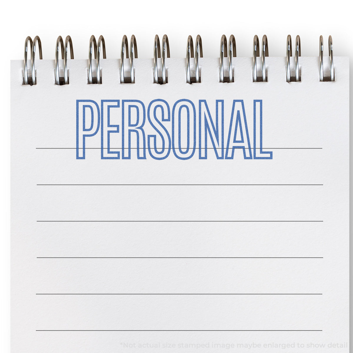 "Personal" Xstamper stamp used on filed paperwork