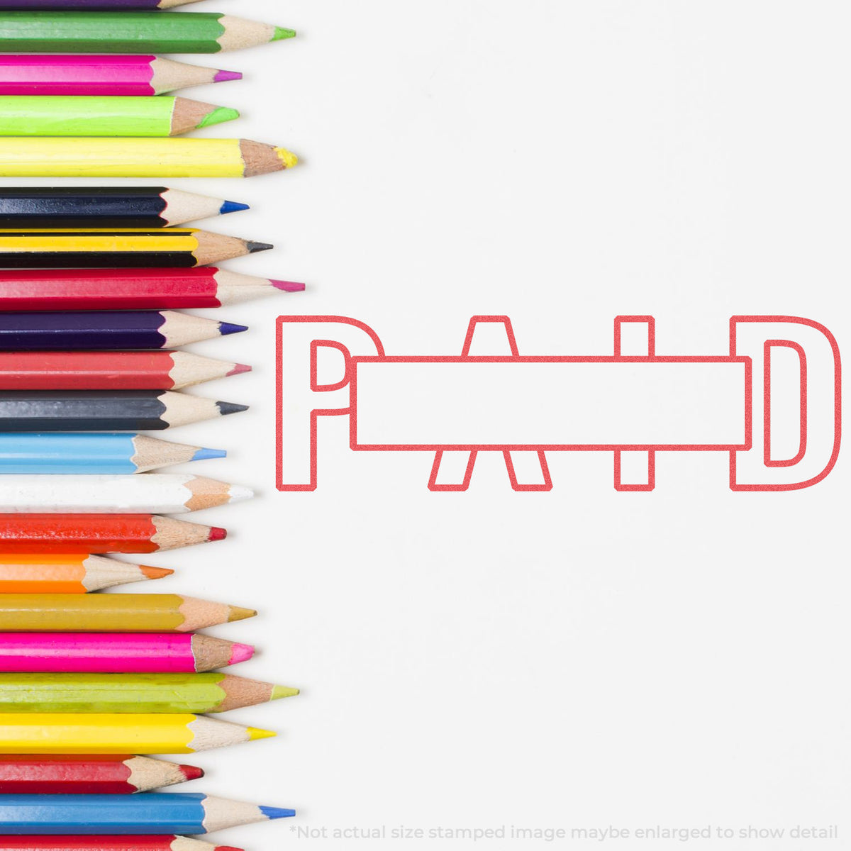 "Paid" Xstamper stamp used on filed paperwork