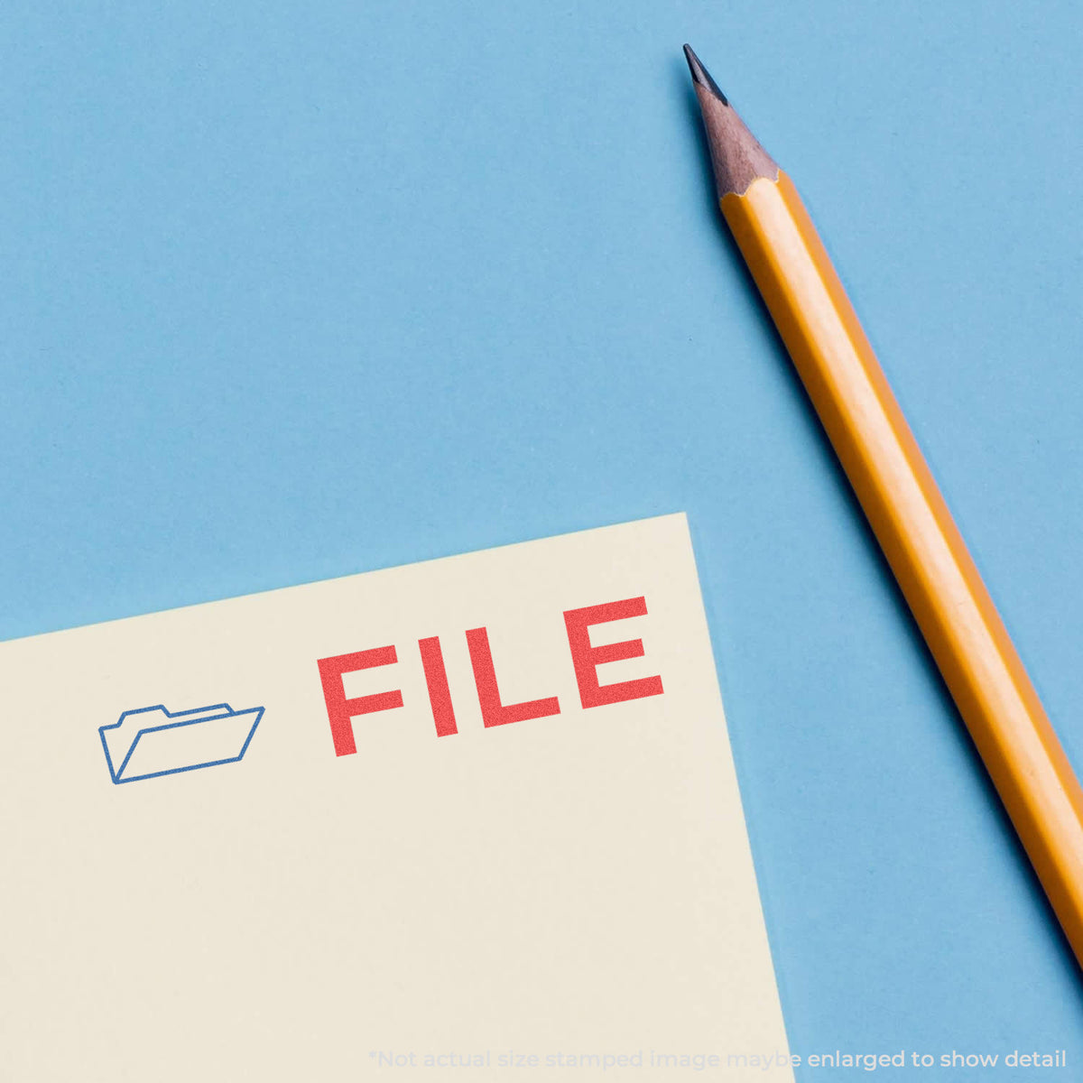 "File" Xstamper stamp used on filed paperwork