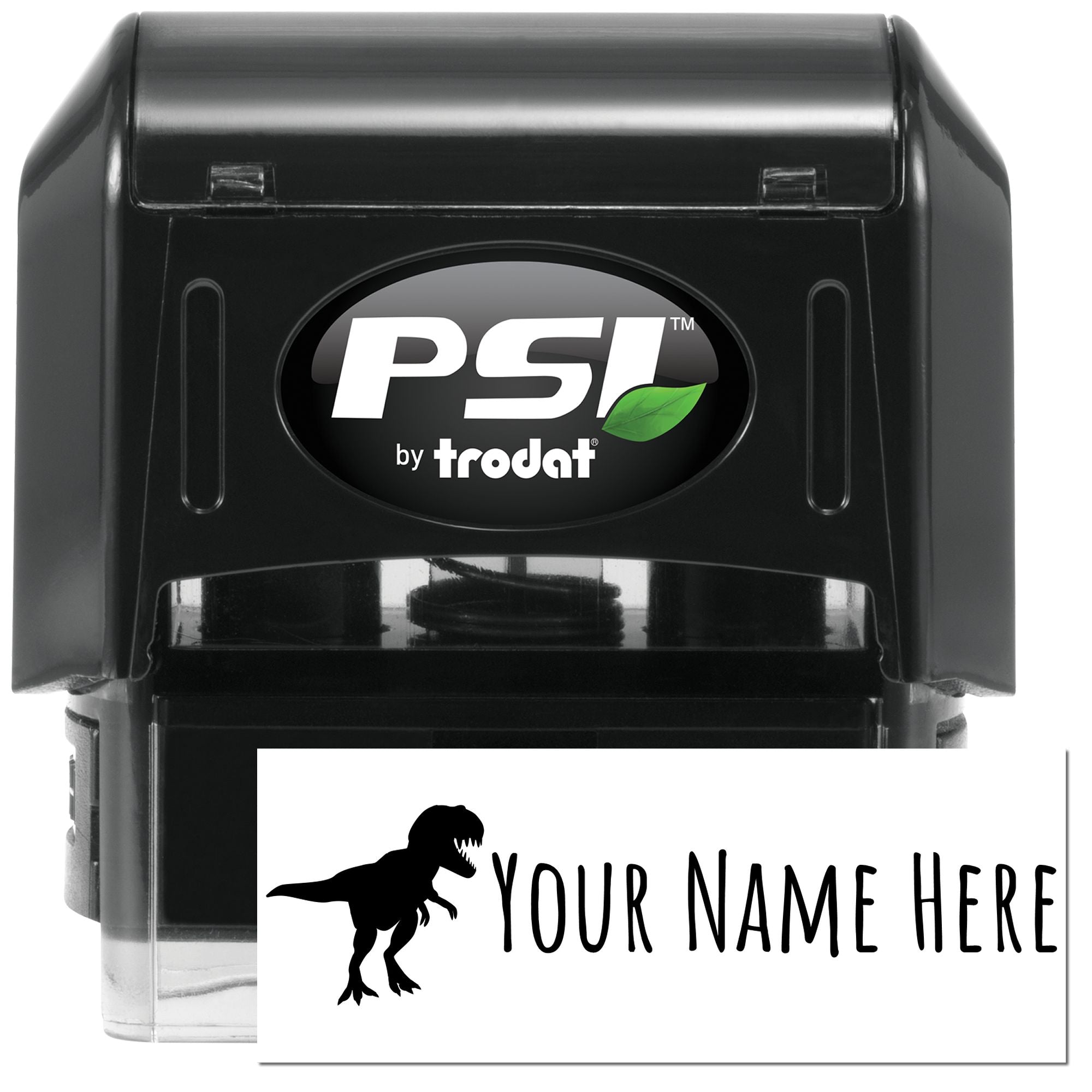 PSI Pre-Inked Roaring Rex Customized Inked Stamper - Engineer Seal Stamps