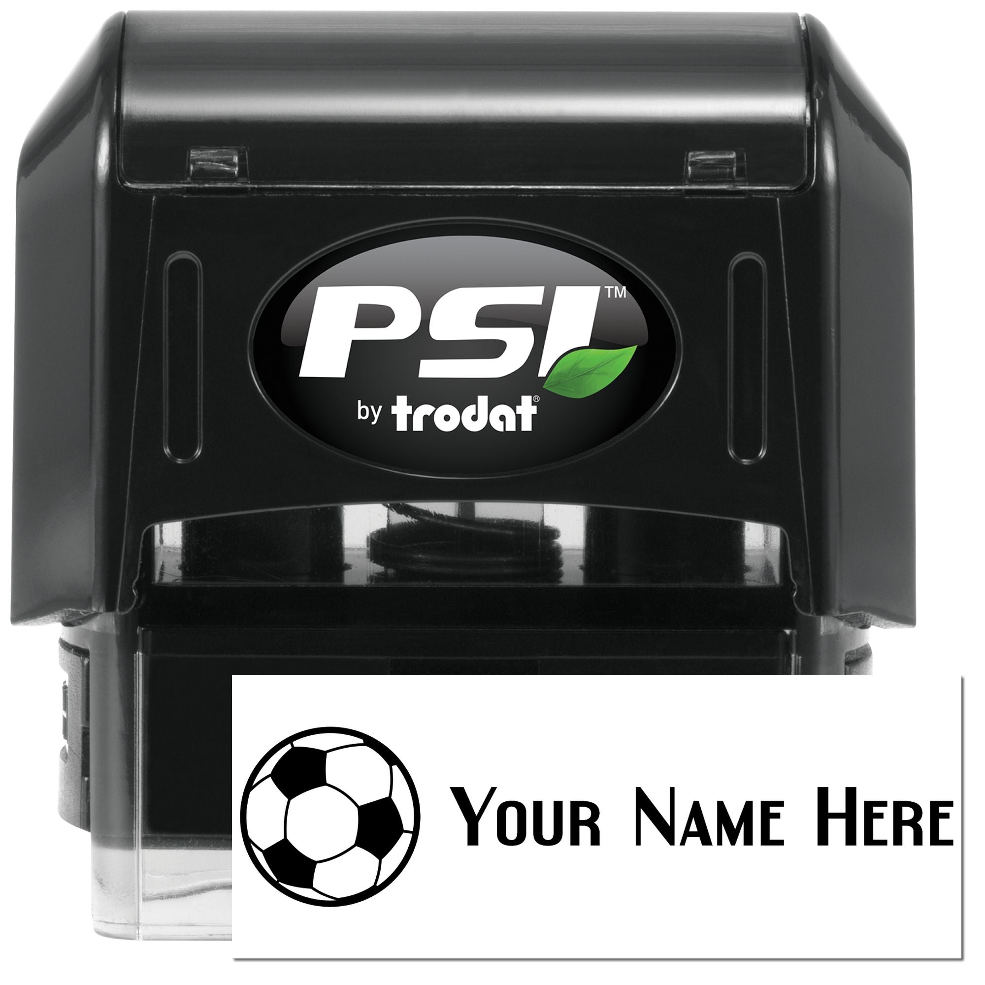 PSI Pre-Inked Soccer Star Handmade Name Stamper - Engineer Seal Stamps