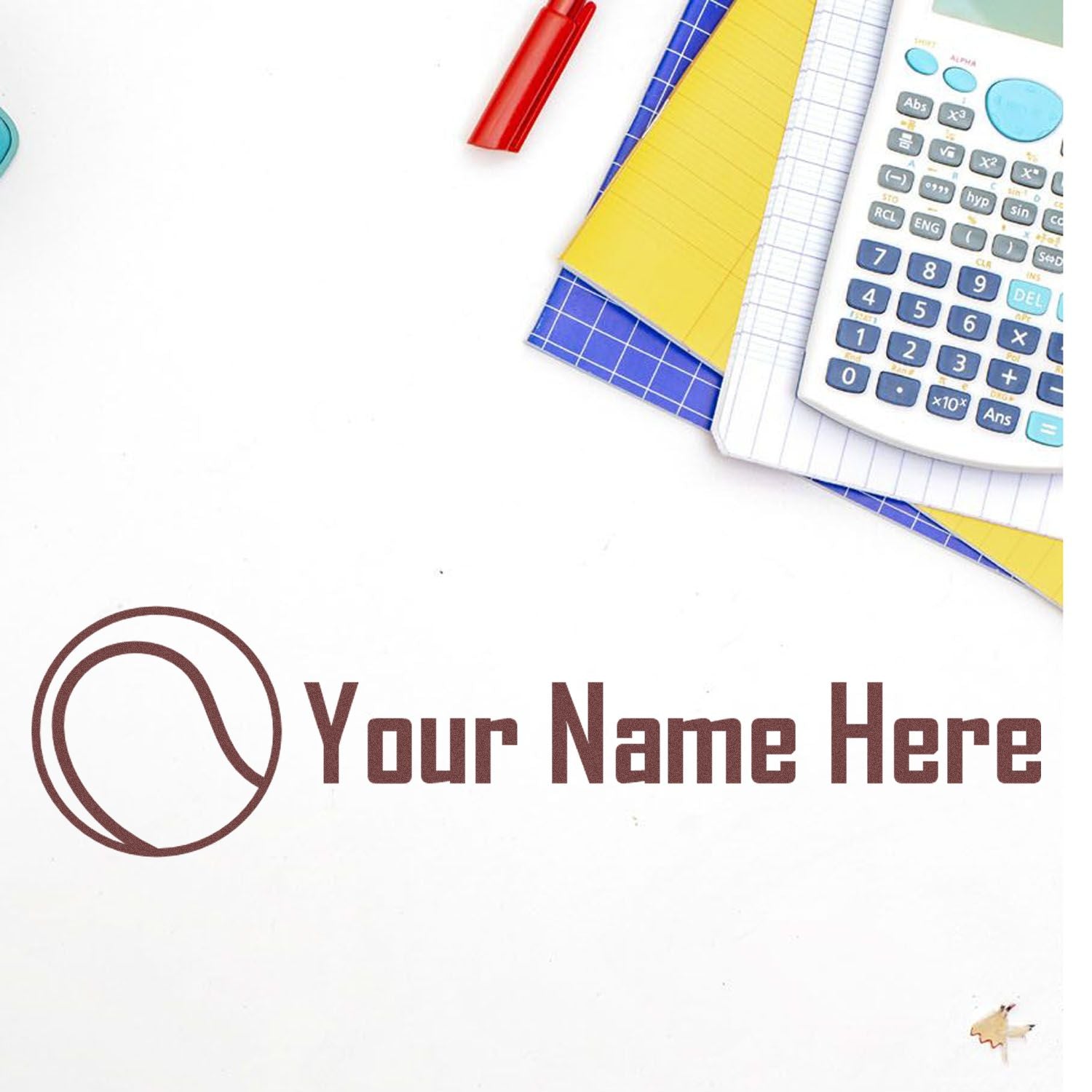 Wood Handle Volley Vibes Handmade Ink Stamp - Engineer Seal Stamps