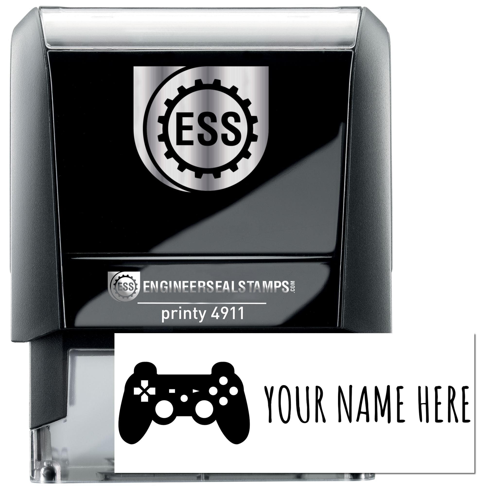 Self-Inking Gamer Vibes Handmade Ink Stamper - Engineer Seal Stamps