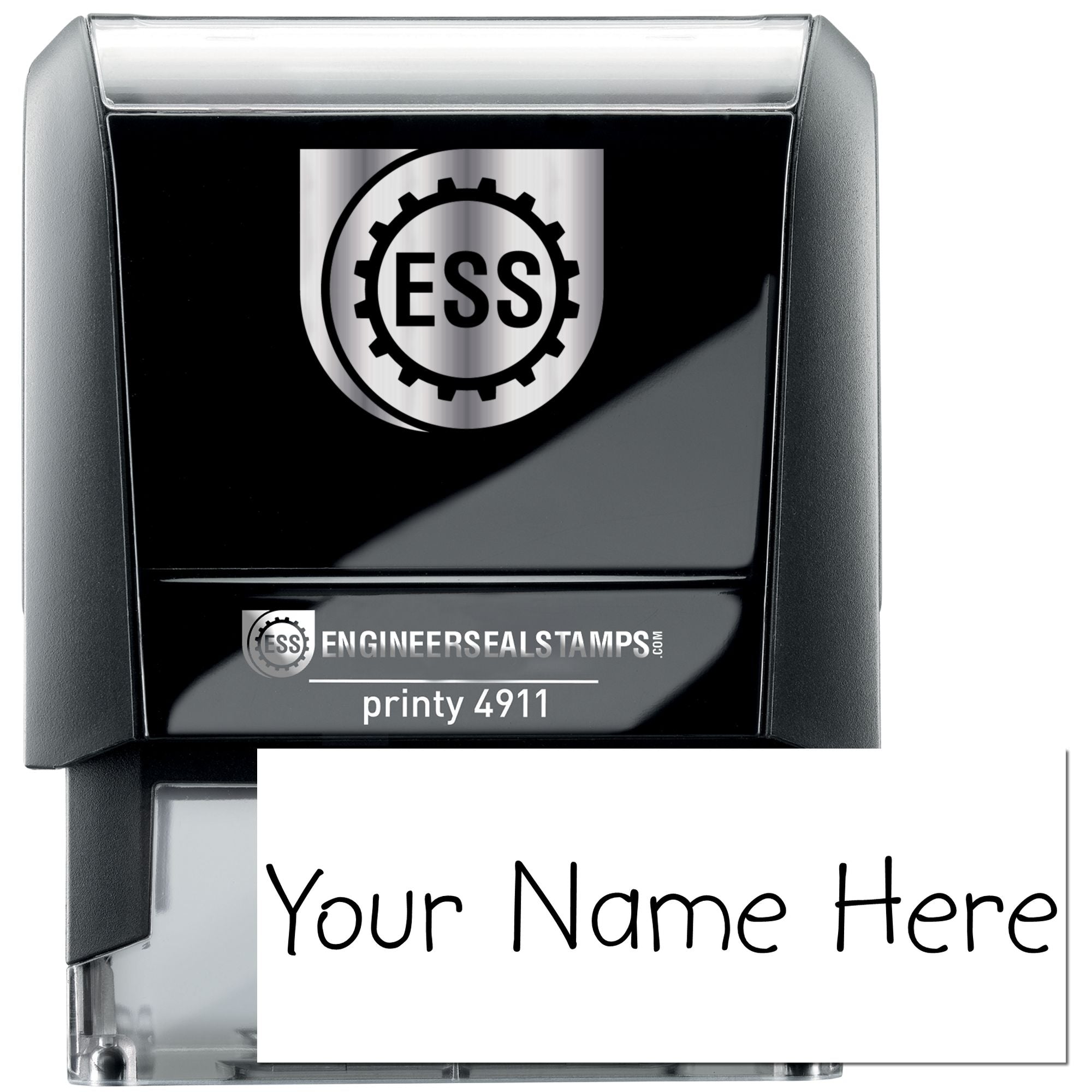 Self-Inking Kid print Customize Inked Stamp - Engineer Seal Stamps