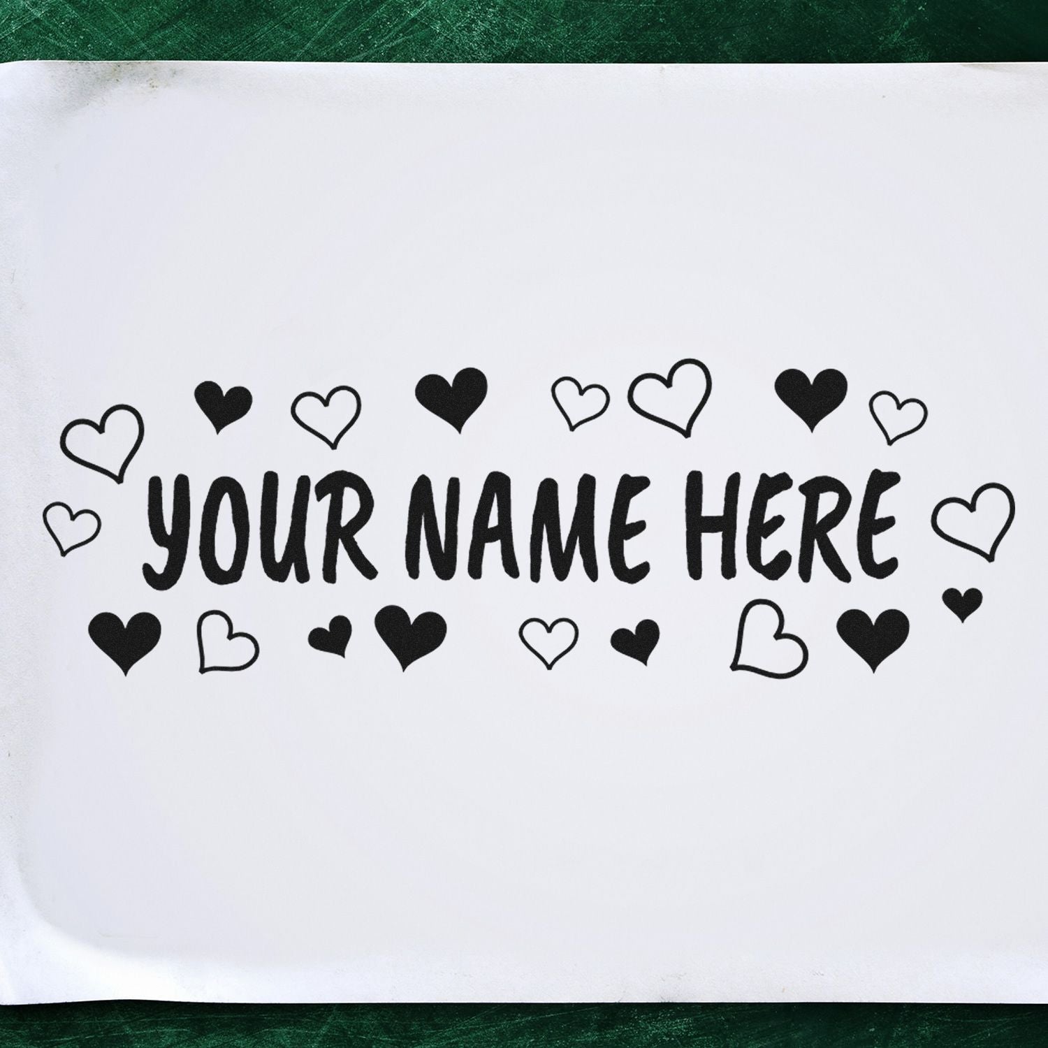 Self-Inking Caveat Brush Customizable Ink Stamp - Engineer Seal Stamps