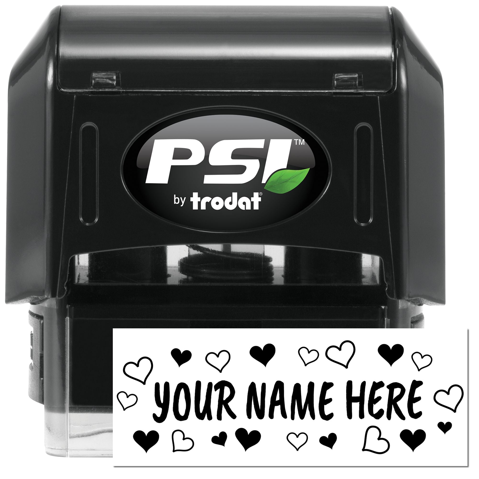 PSI Pre-Inked Caveat Brush Customizable Ink Stamp - Engineer Seal Stamps