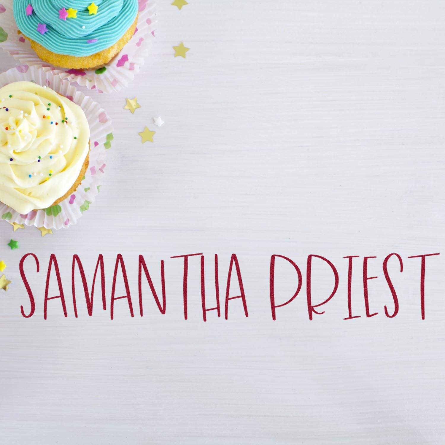 Self-Inking Charismatic Sans Business Name Stamp - Engineer Seal Stamps