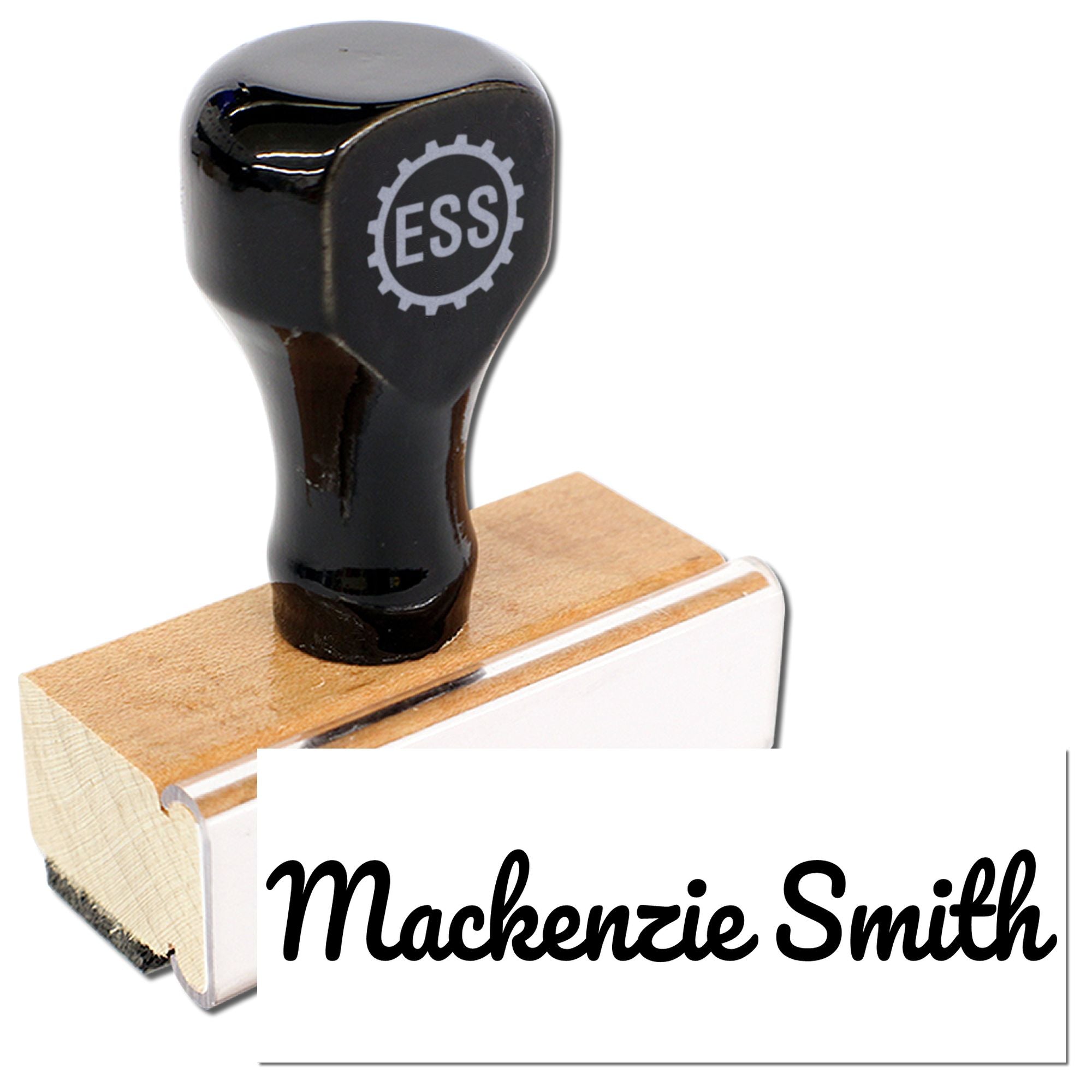 Wood Handle Pacifico Professional Inked Rubber Stamp - Engineer Seal Stamps