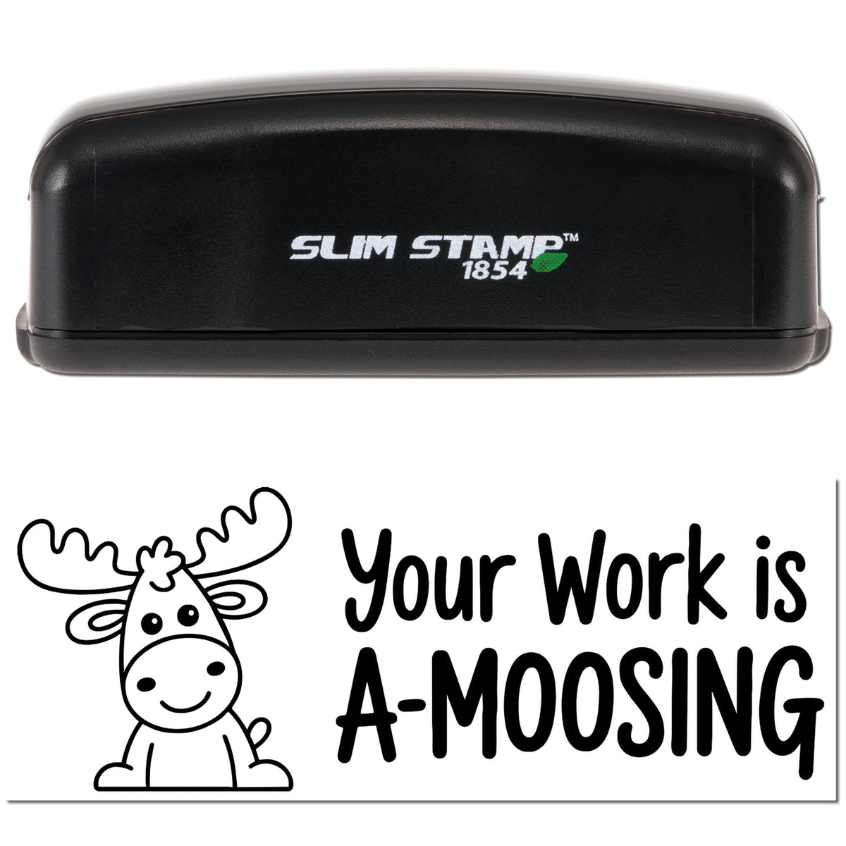 Trodat Teacher Reward "You're a Star" pre-inked stock stamp with black ink for teachers, featuring a star design.