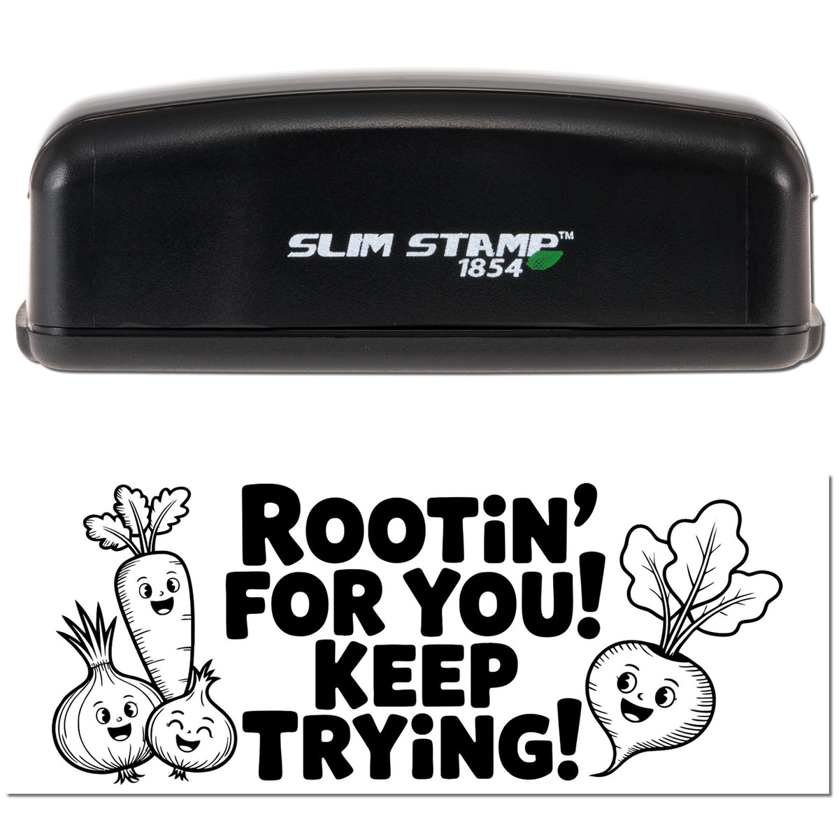 Trodat Raised Your Hand Nice Job positive feedback teacher stamp in black ink, pre-inked stock stamp for educational use