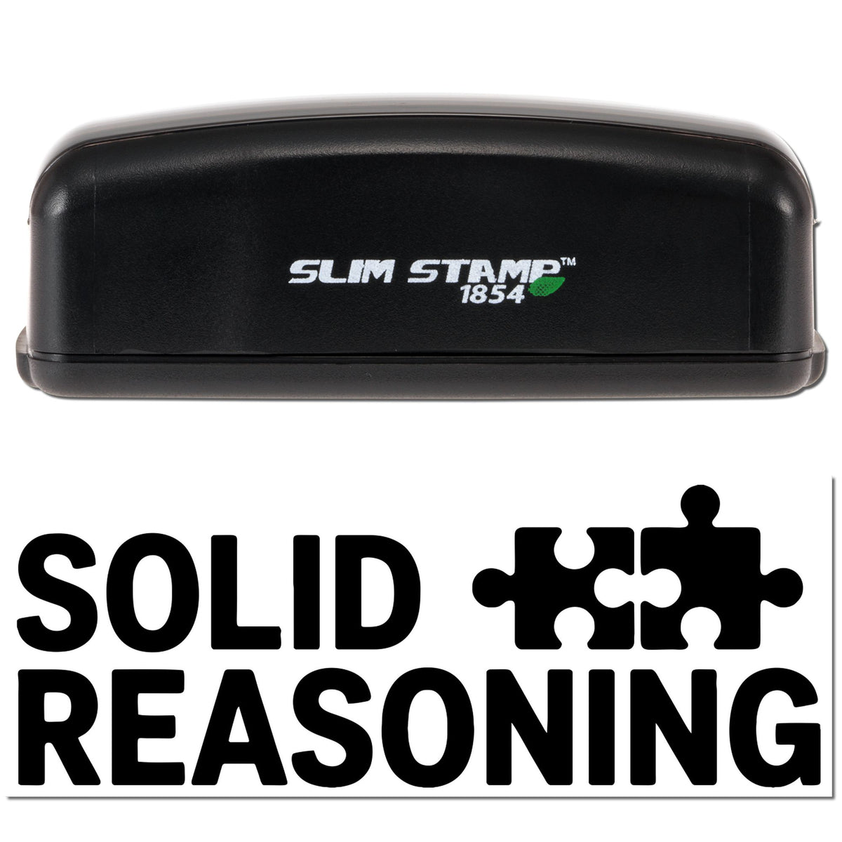 Trodat Positive Egg-Cellent Answer pre-inked teacher stamp in black, featuring a sturdy stock design with clear, professional marking on paper.