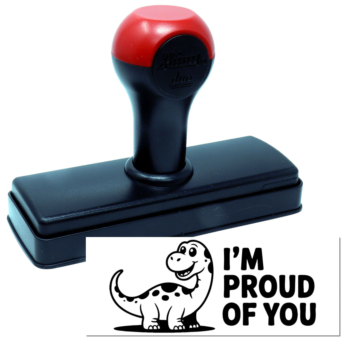 Black Shiny "That Was Jump-Credible" positive feedback hand stamp with stock design, ideal for rewarding excellent work.