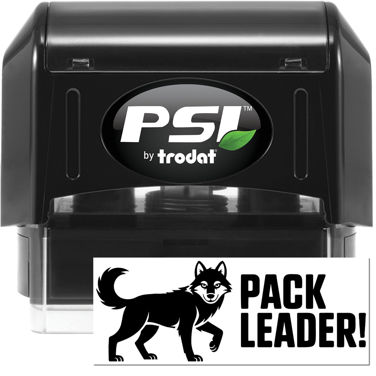 Trodat Motivational Teacher Champ-Ion pre-inked stock stamp with "You're a Real Champ-Ion" message in black ink, used for positive reinforcement.