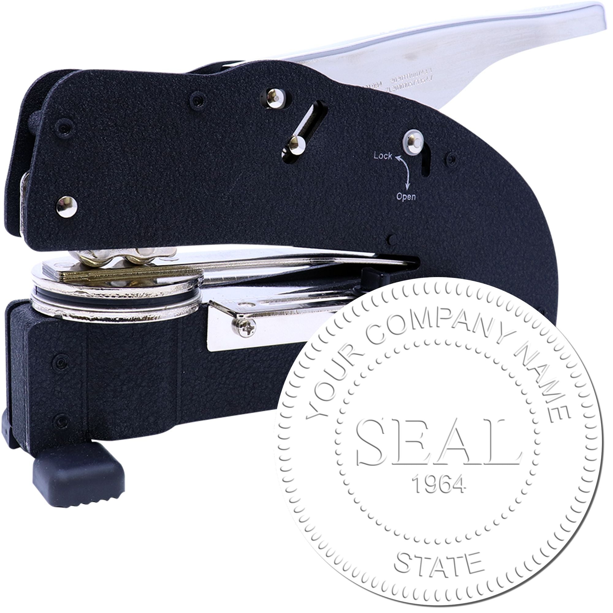 Extended Long Reach Standard Seal with Date - Engineer Seal Stamps