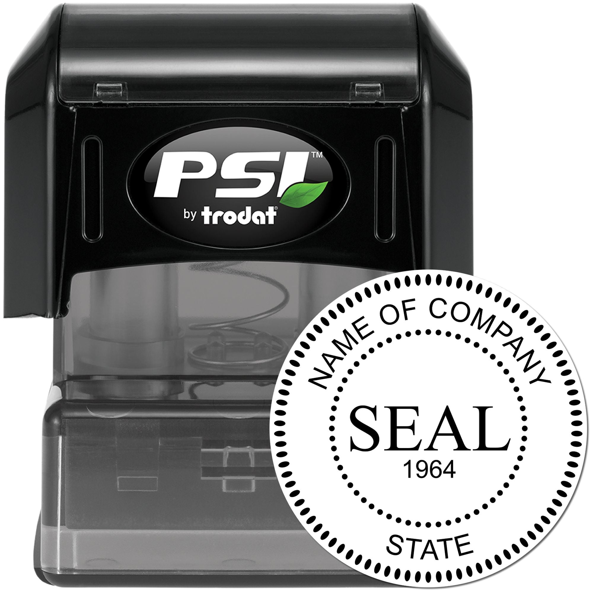 PSI Pre-Inked Standard Seal Stamp with Date - Engineer Seal Stamps